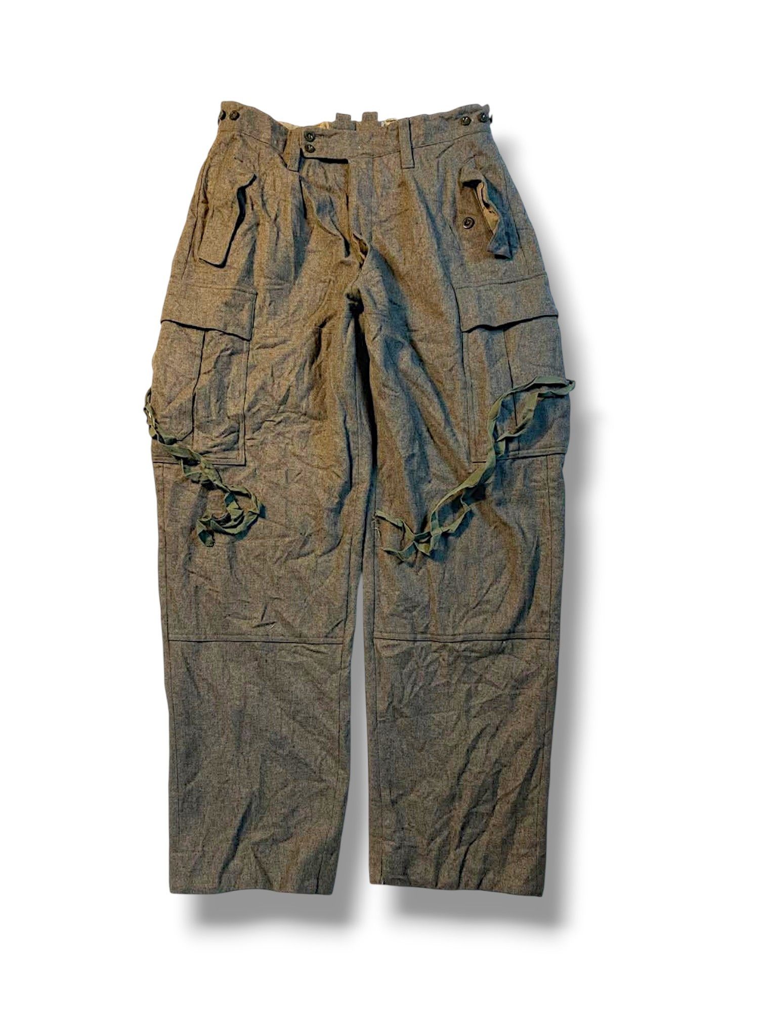 Vintage 50s Military Trousers Wools Clever & MEIER OG Army ww2 Size US 34 / EU 50 - 1 Thumbnail