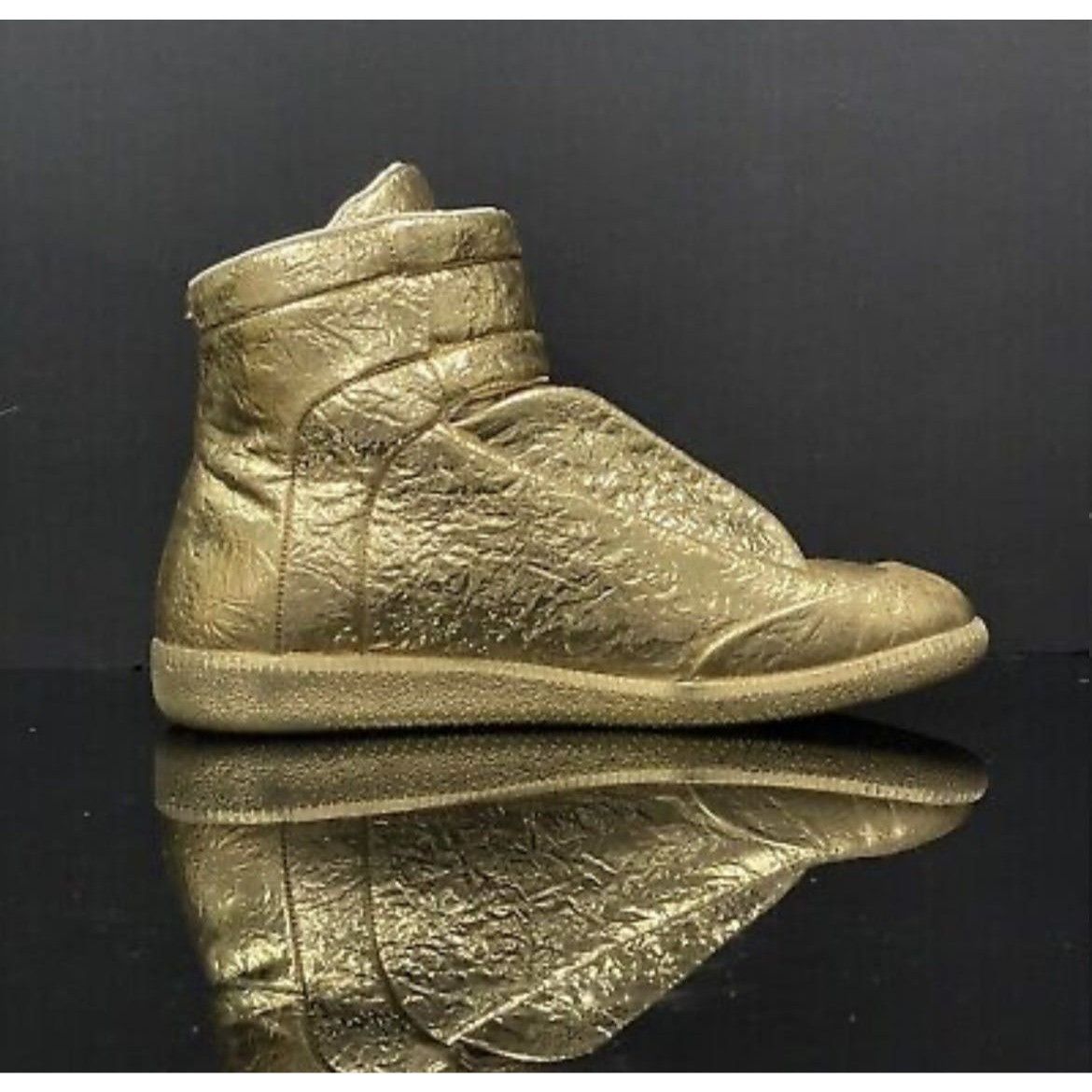 Maison Margiela Maison Margiela Metallic Gold Cracked Future High Size US 10 / EU 43 - 4 Thumbnail