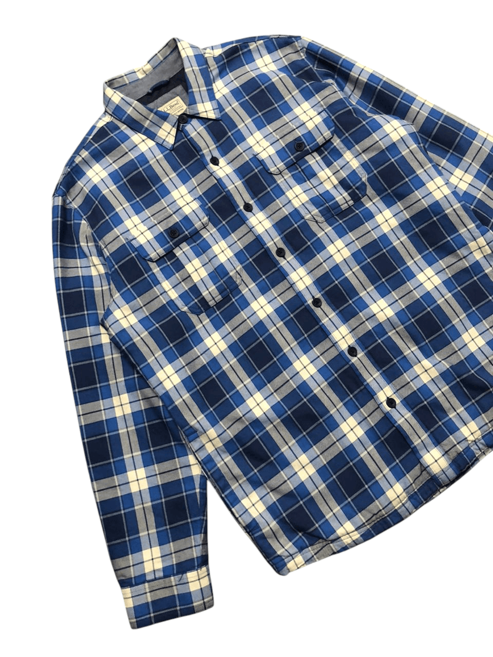 L.L. Bean L.L.Bean Blue Flannel Primaloft Shirt Quilted Jacket Size US L / EU 52-54 / 3 - 9 Thumbnail