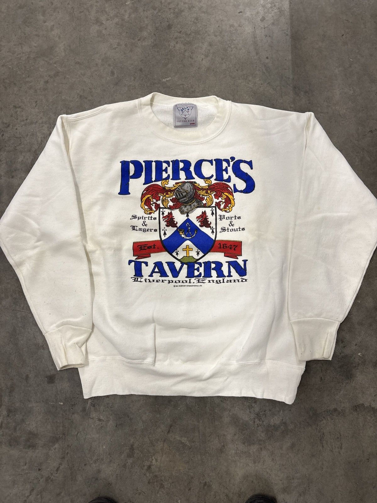 Delta × Vintage Vtg 1991 Delta Pierce’s Tavern Crewneck sweatshirt Sz L Size US L / EU 52-54 / 3 - 1 Thumbnail
