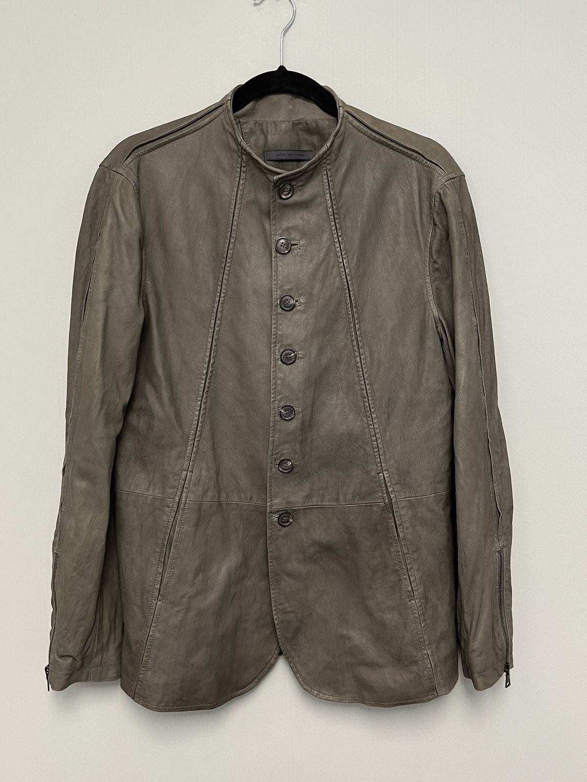 John Varvatos Goat Suede Multibutton Jacket. 50 Size US M / EU 48-50 / 2 - 7 Thumbnail