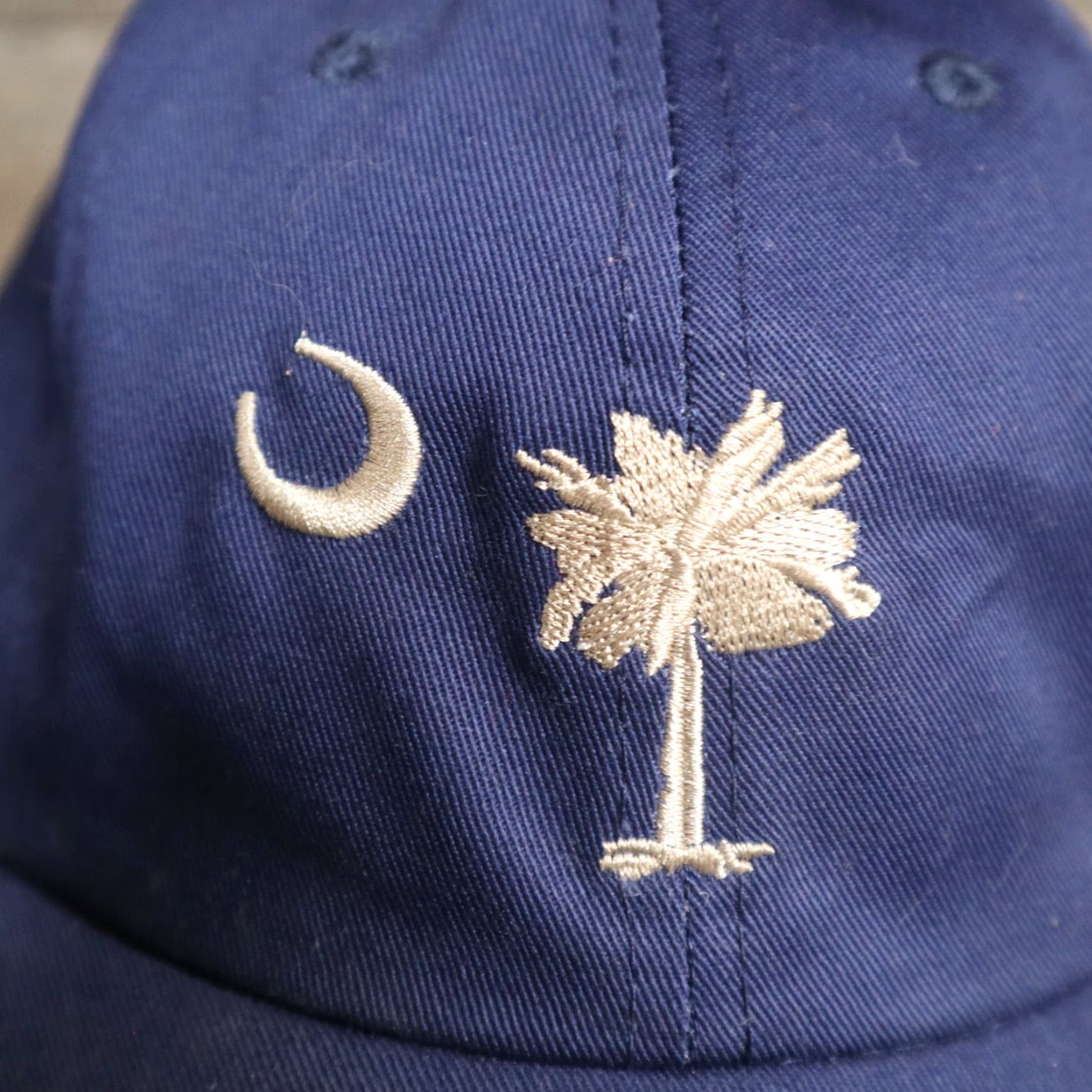 Vintage Trade Winds Hat Ball Cap Unisex Adults Adjustable Pink Adult Size Embroidered Blue South Carolina SC Palmetto Crescent Size ONE SIZE - 2 Thumbnail