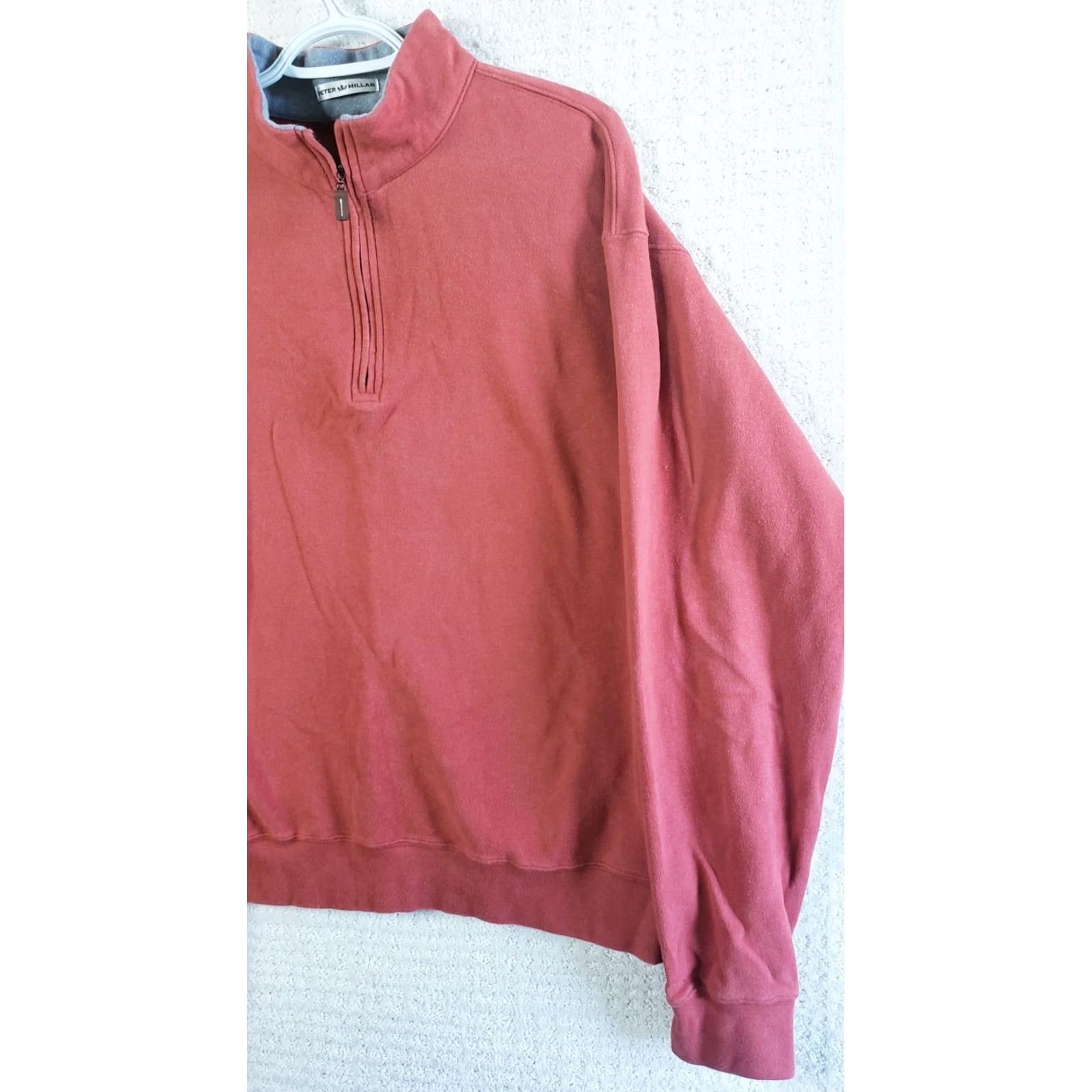 Peter Millar Peter Millar Sweater Mens L Red 1/4 Zip Pullover Long Sleeve Casual Golf Size US L / EU 52-54 / 3 - 3 Thumbnail
