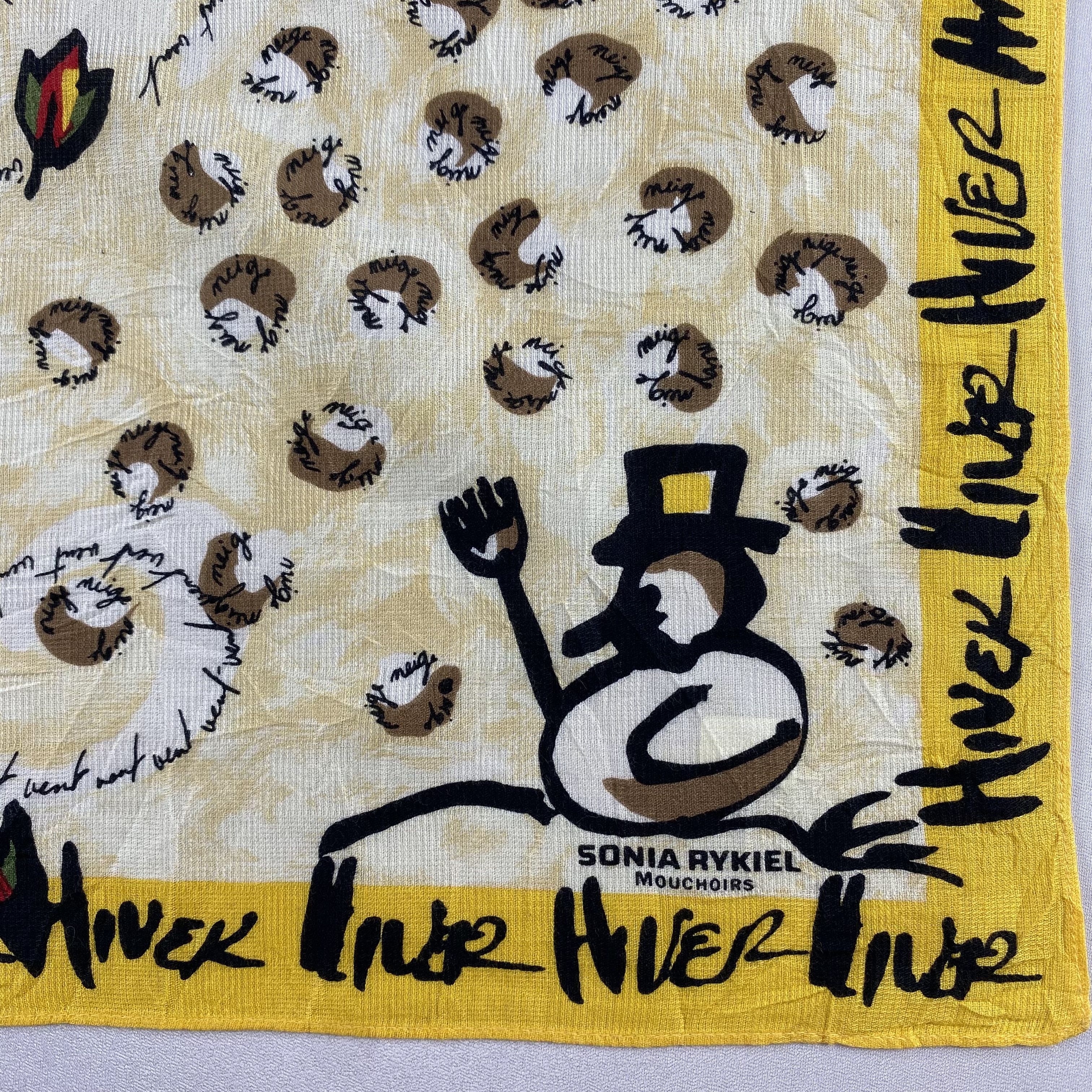Vintage Sonia Rykiel Bandana/ Handkerchief / Neckerchief Size ONE SIZE - 3 Thumbnail