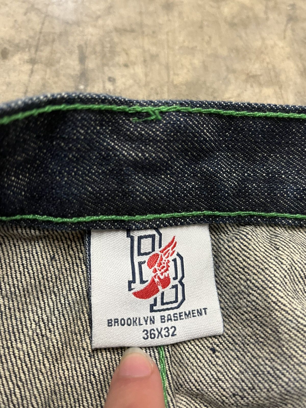 Vintage Y2k Brooklyn express baggy fit denim skater hype rare grunge Size US 36 / EU 52 - 7 Thumbnail