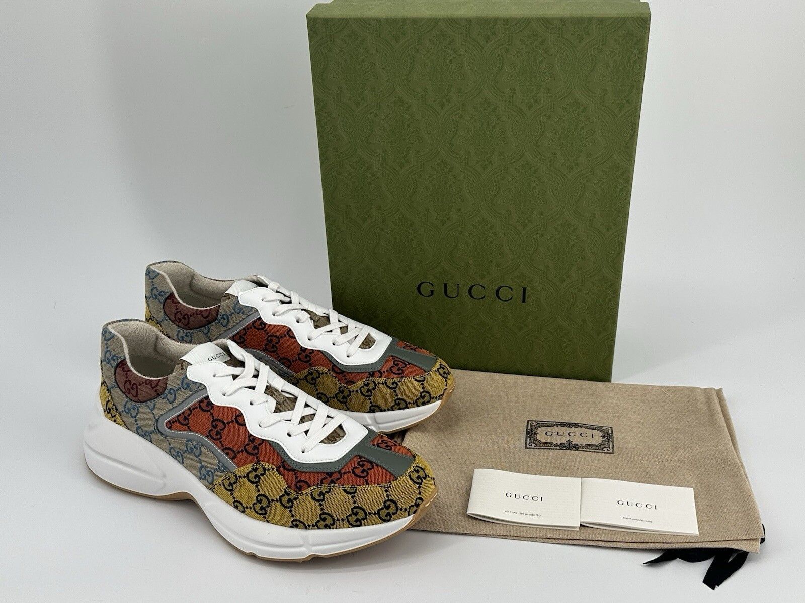 Gucci Size-UK-13/EU-47/US-14 New Gucci rhyton Men's Sneakers Size US 14 / EU 47 - 2 Thumbnail