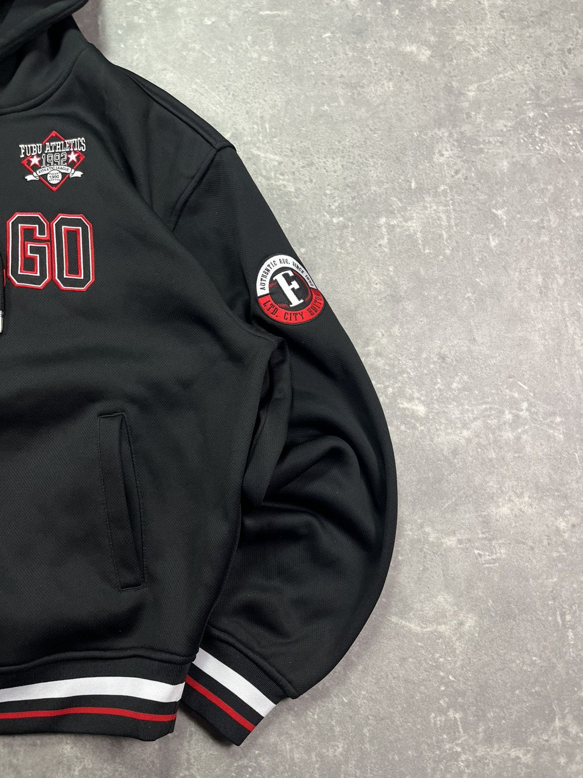 Fubu 00s Fubu Chicago Big Logo Boxy Baggy Hoodie M L Rare Size US L / EU 52-54 / 3 - 7 Thumbnail