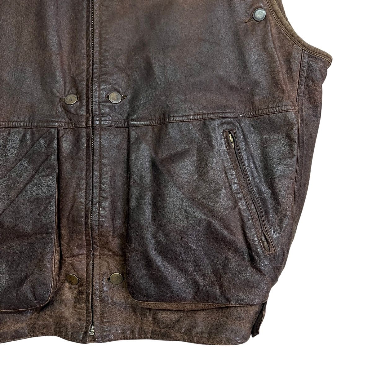 Issey Miyake 🔥 80s Issey Miyake Men Cargo Cowhide Leather shearling liner Size US M / EU 48-50 / 2 - 11 Thumbnail