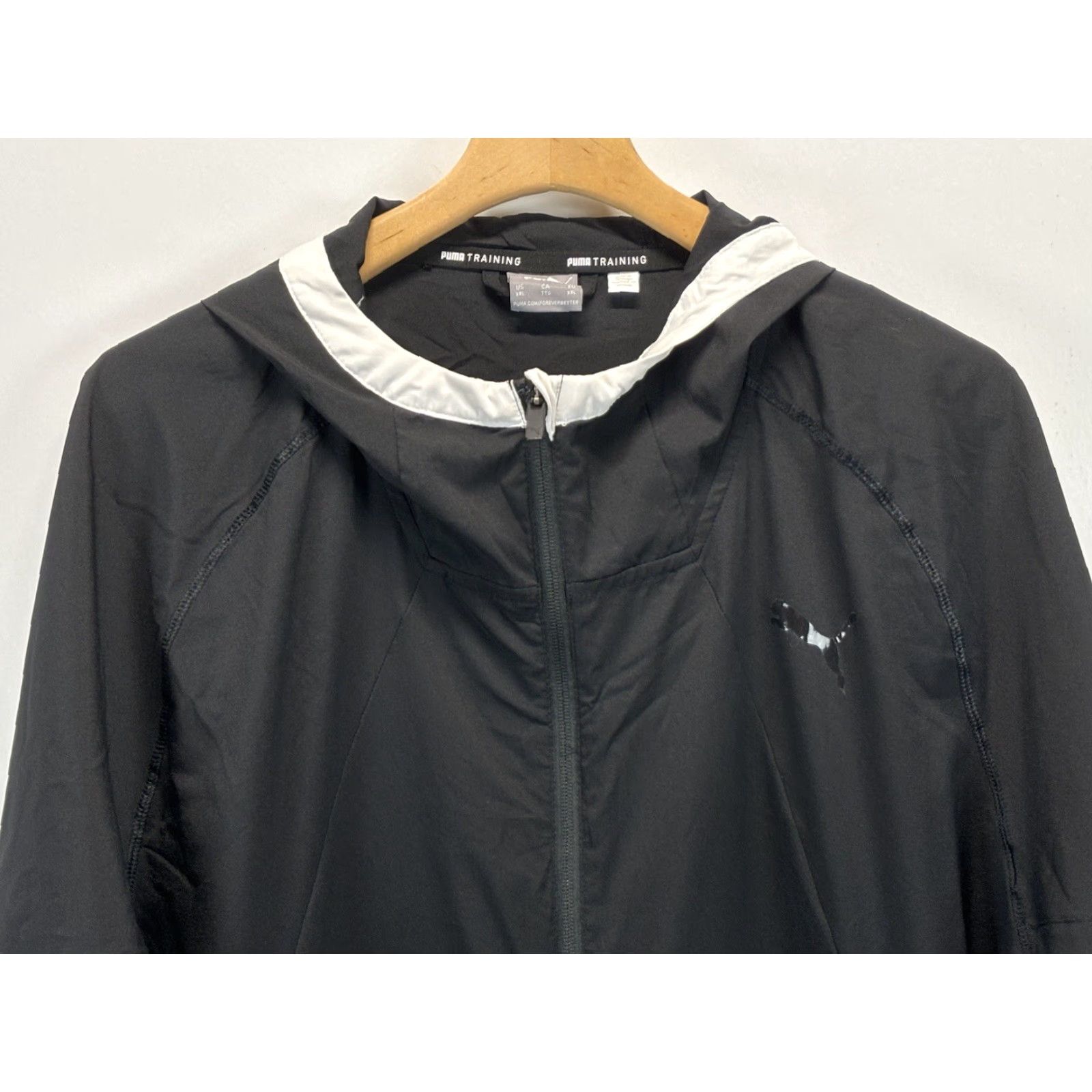 Puma PUMA Men’s Dry Cell Jacket Sz XXL 2XL Black Hooded Lightweight Golf Full Zip Track Jacket Size US XXL / EU 58 / 5 - 3 Thumbnail