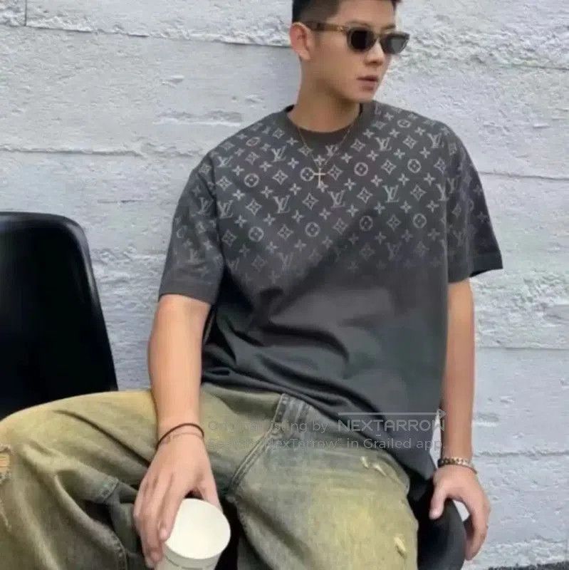 Louis Vuitton Louis Vuitton Green Cotton Men's T. Size US XL / EU 56 / 4 - 9 Thumbnail