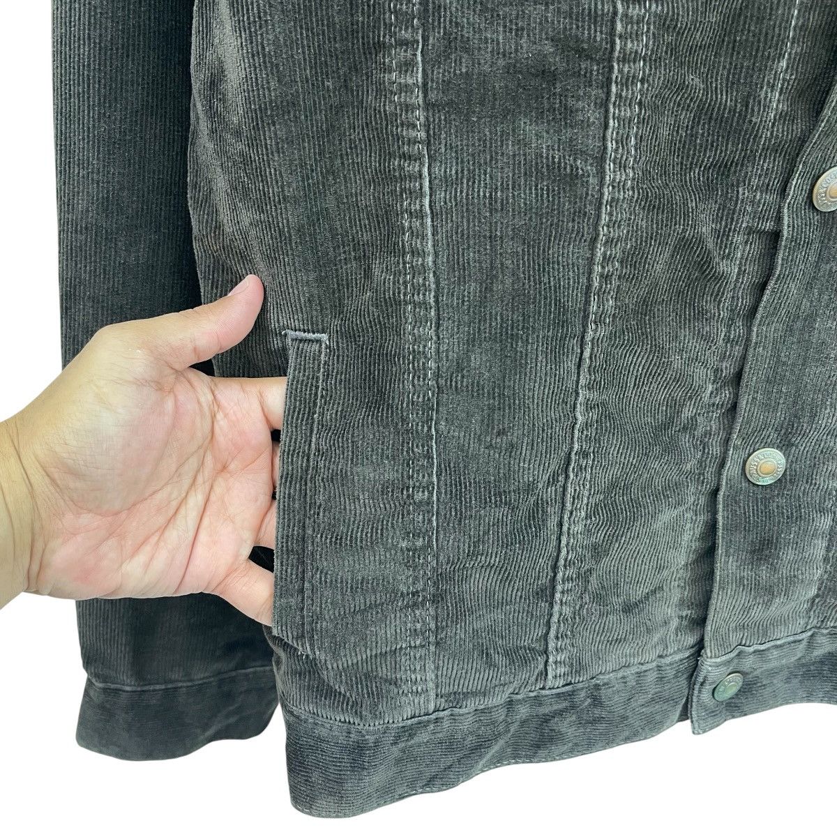 Levi's Vintage Levi’s Brown Corduroy Biker Jacket Cafe Racer Style Size US M / EU 48-50 / 2 - 12 Thumbnail