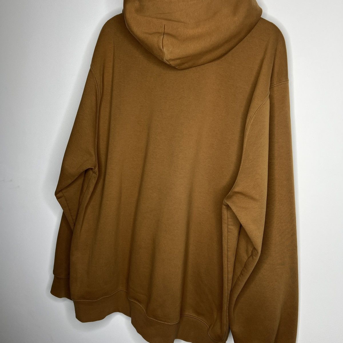 Carhartt × Carhartt Wip × Vintage Y2K Carhartt WIP Brown Box Logo Hoodie Sweatheit Size US XXL / EU 58 / 5 - 8 Thumbnail