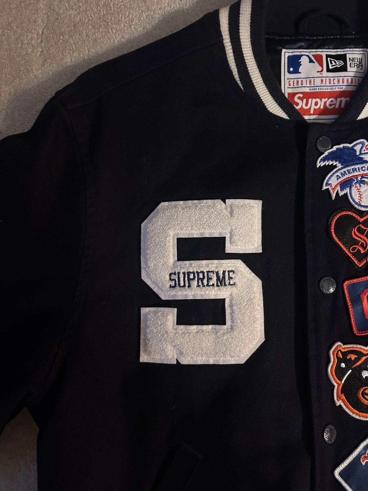 47 Brand × New York Yankees × Supreme Supreme MLB varsity jacket Size US S / EU 44-46 / 1 - 3 Thumbnail