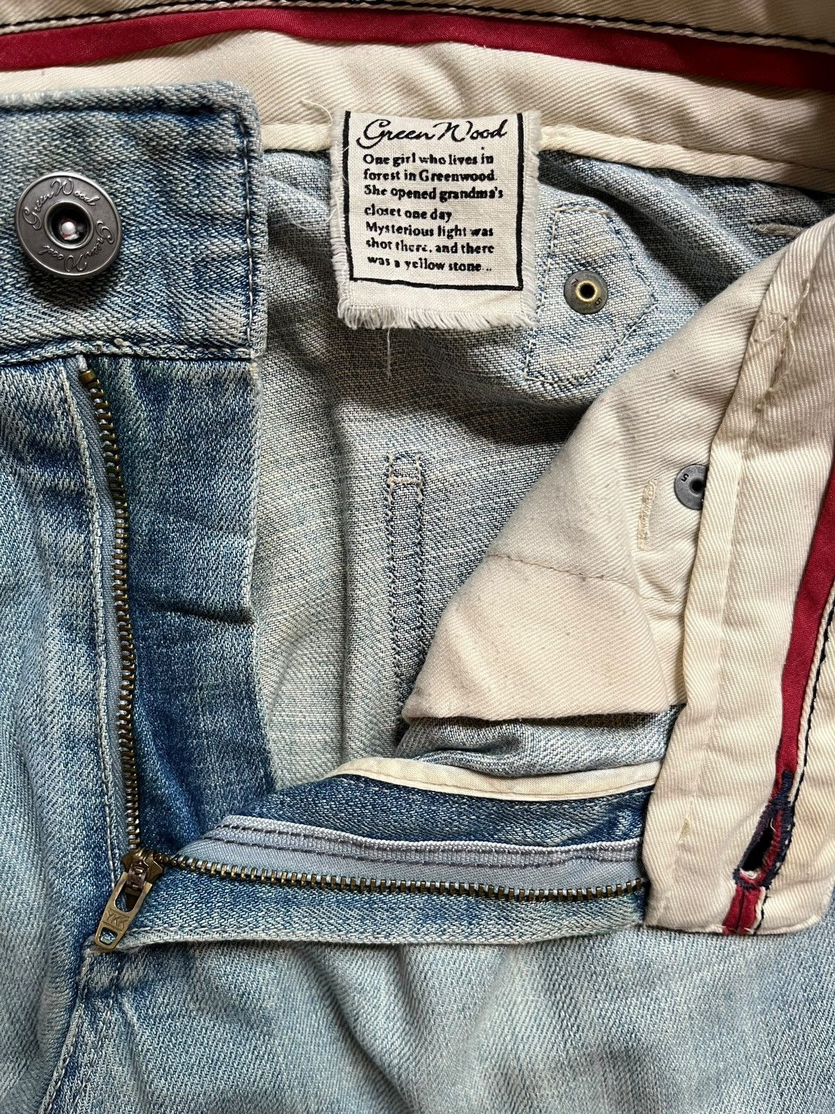 Japanese Brand Vintage Japanese Brand Buckle Back Carpenter Baggy Jeans Size 29" - 9 Thumbnail