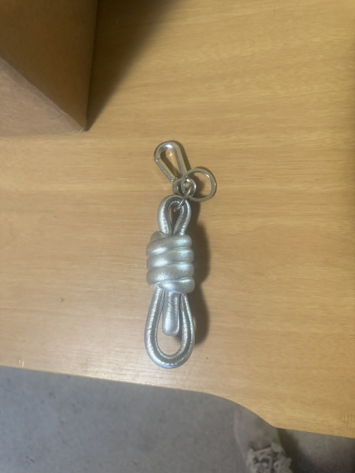 Loewe Loewe knot leather key chain Grailed