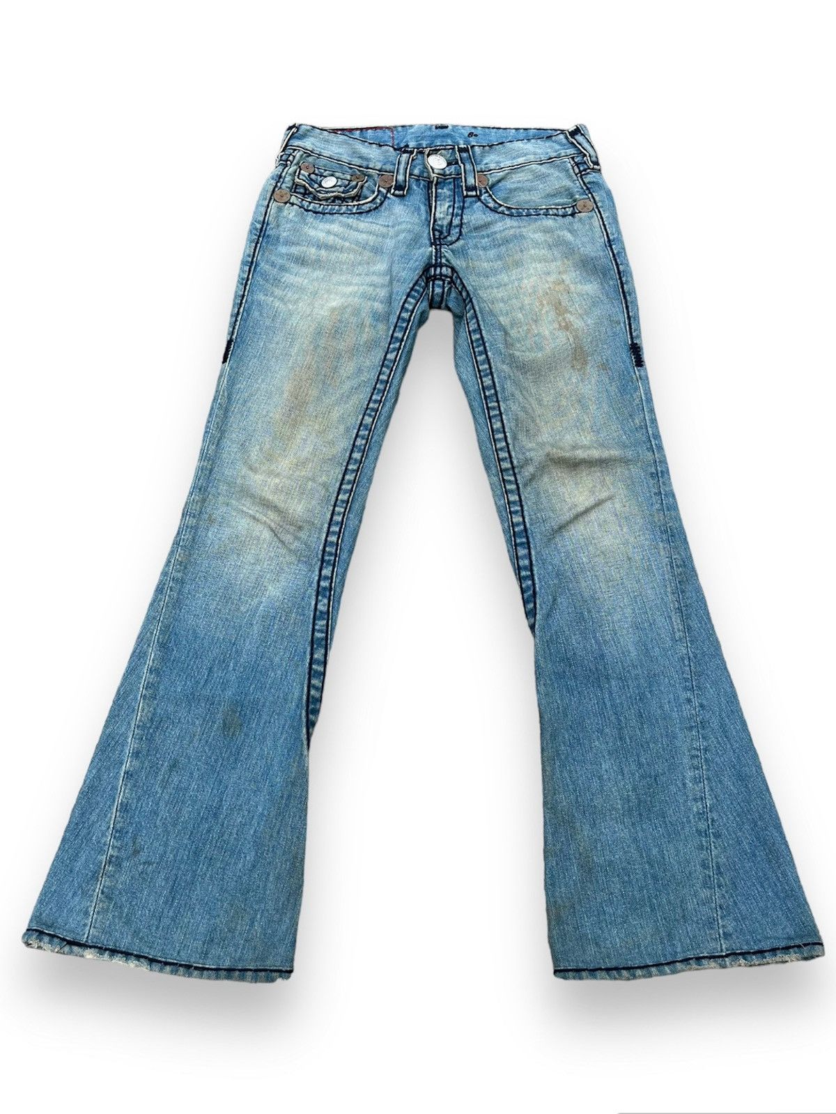 If Six Was Nine × Le Grande Bleu (L.G.B.) × True Religion True Religion Flared Denim Pants Size US 31 - 2 Thumbnail