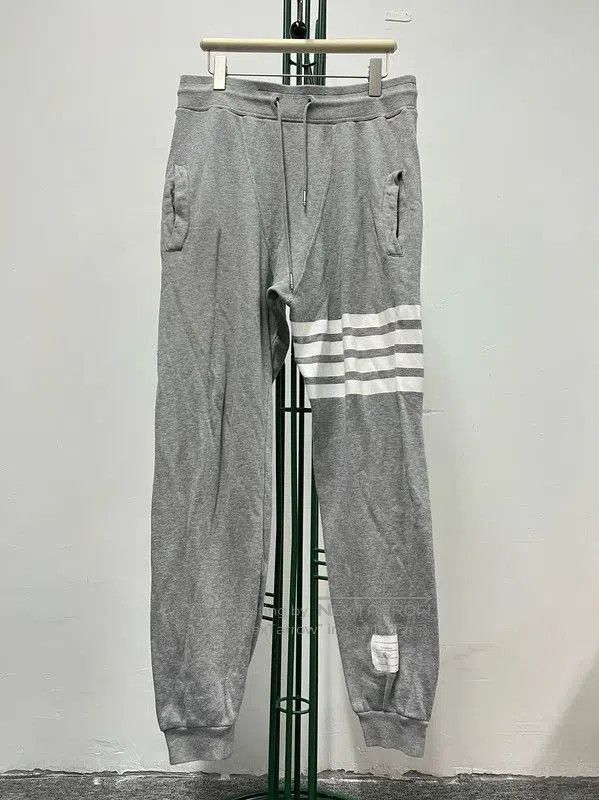 Thom Browne Thom Browne Gray Cotton Spring Casual Pants . Size US 44 / EU 60 - 1 Thumbnail