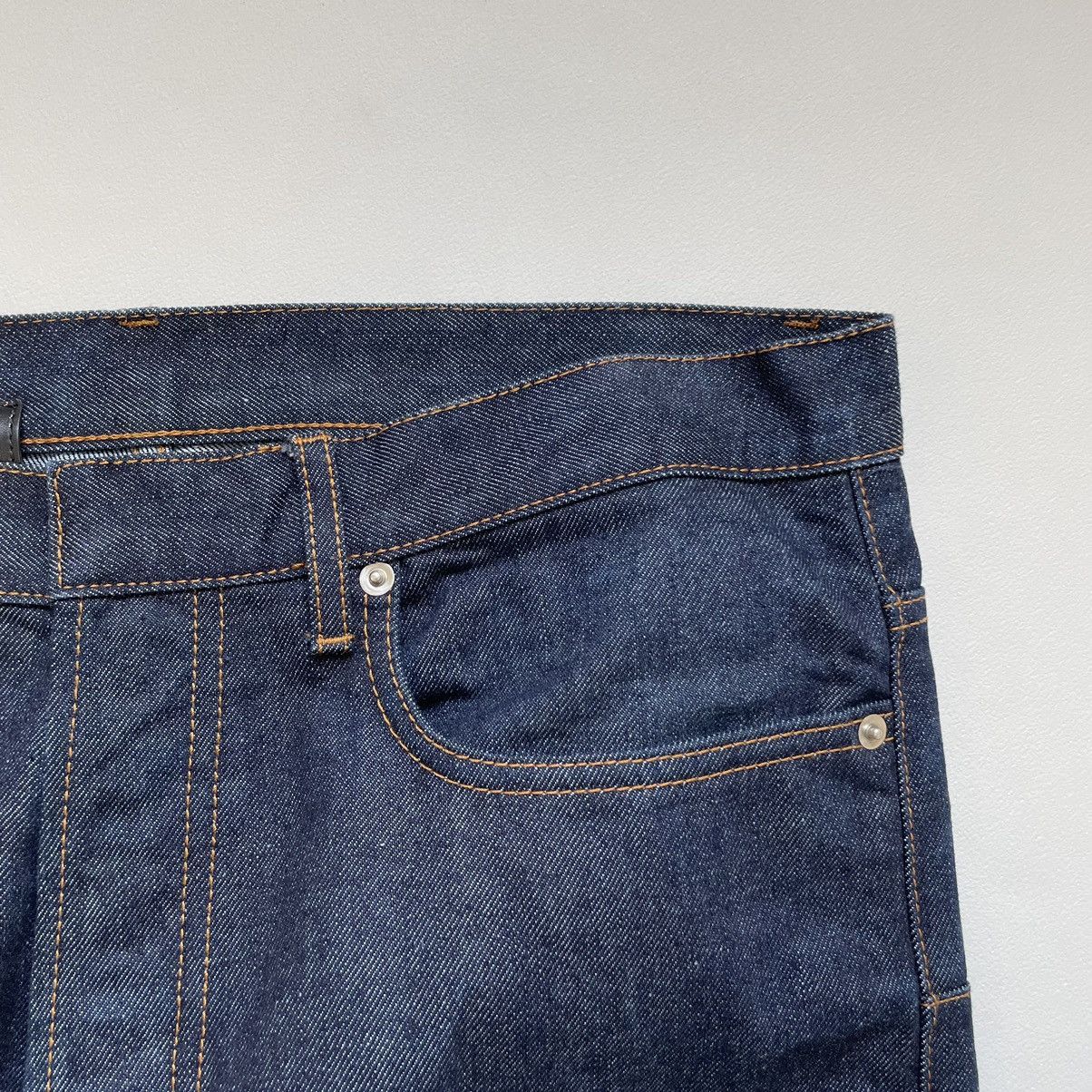 Dior 19cm MII Raw Blue Denim Jeans Size US 32 / EU 48 - 8 Thumbnail