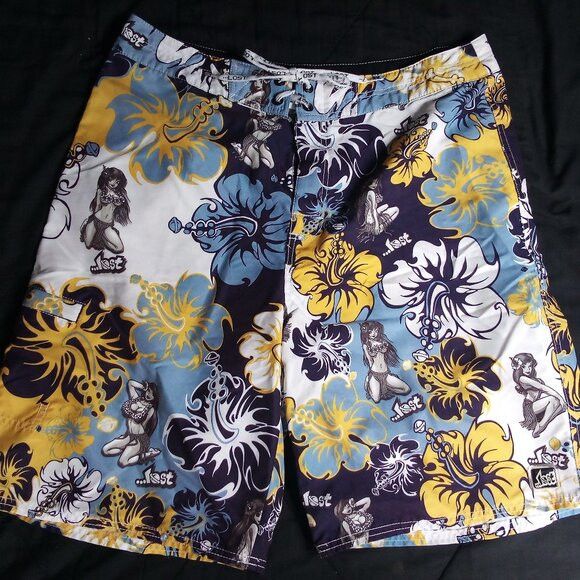 Lost Enterprises Vintage Y2K Lost Enterprises Skate Surf Board Shorts Swim Size US 36 / EU 52 - 1 Thumbnail