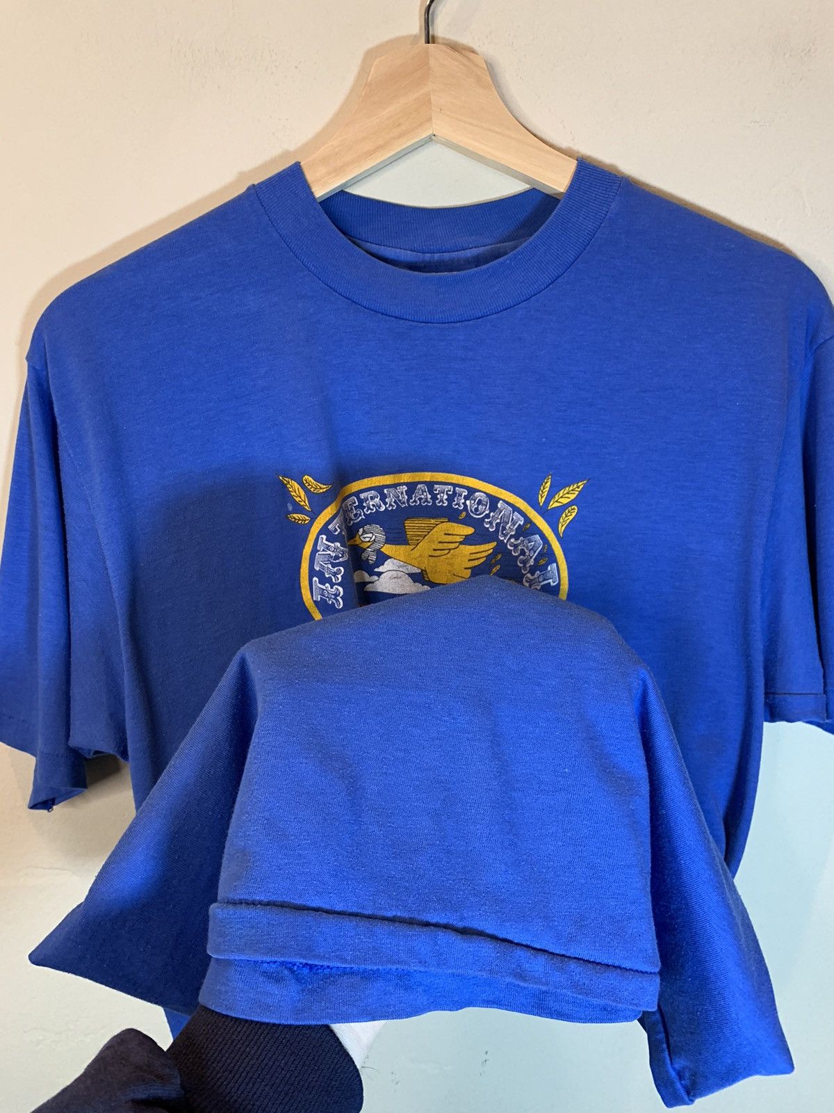 Vintage RARE Vintage 80’s International Chicken Flying Contest Shirt Size US L / EU 52-54 / 3 - 5 Thumbnail