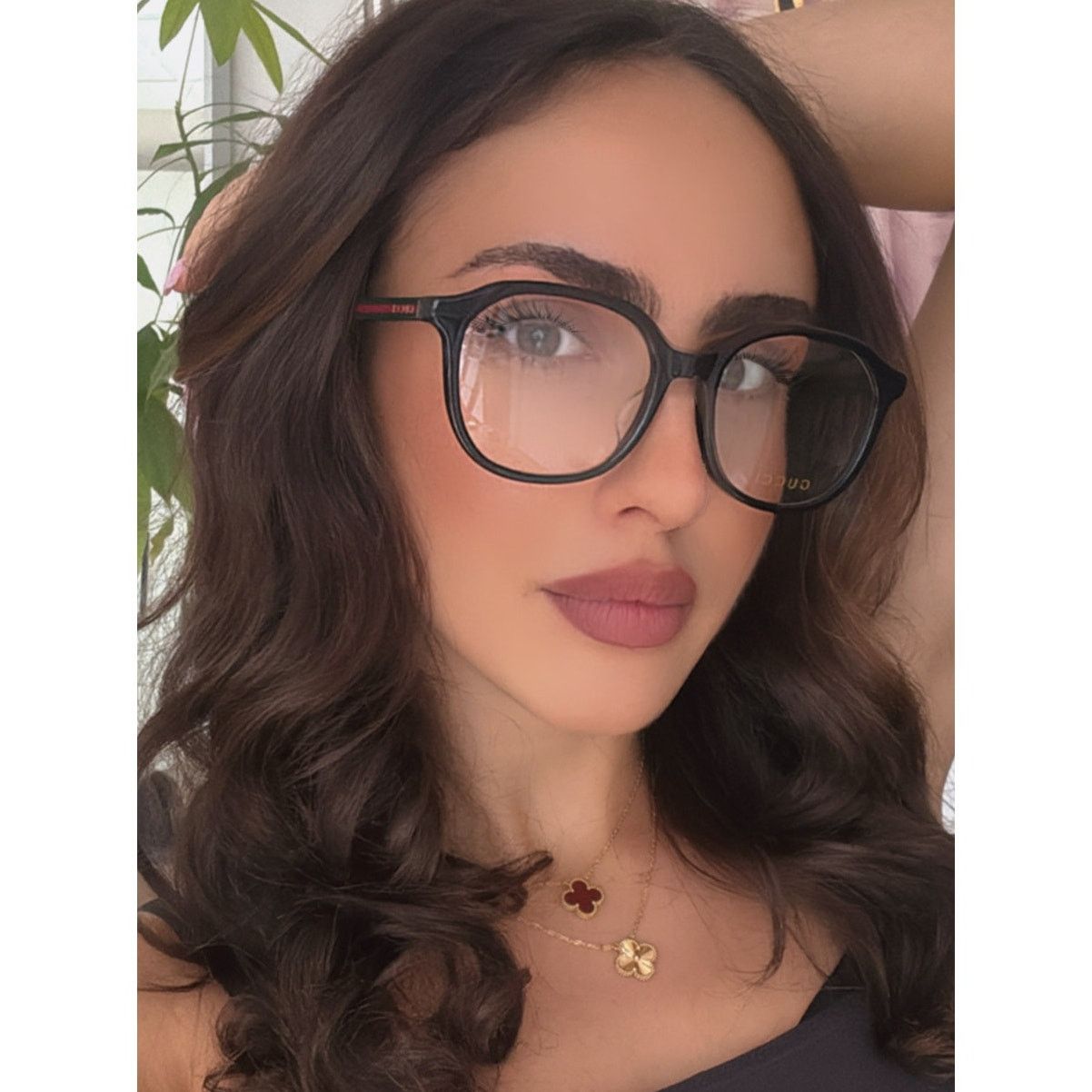 Gucci NEW Gucci GG0932OA Black Round Unisex Eyeglasses Frames Size ONE SIZE - 1 Thumbnail