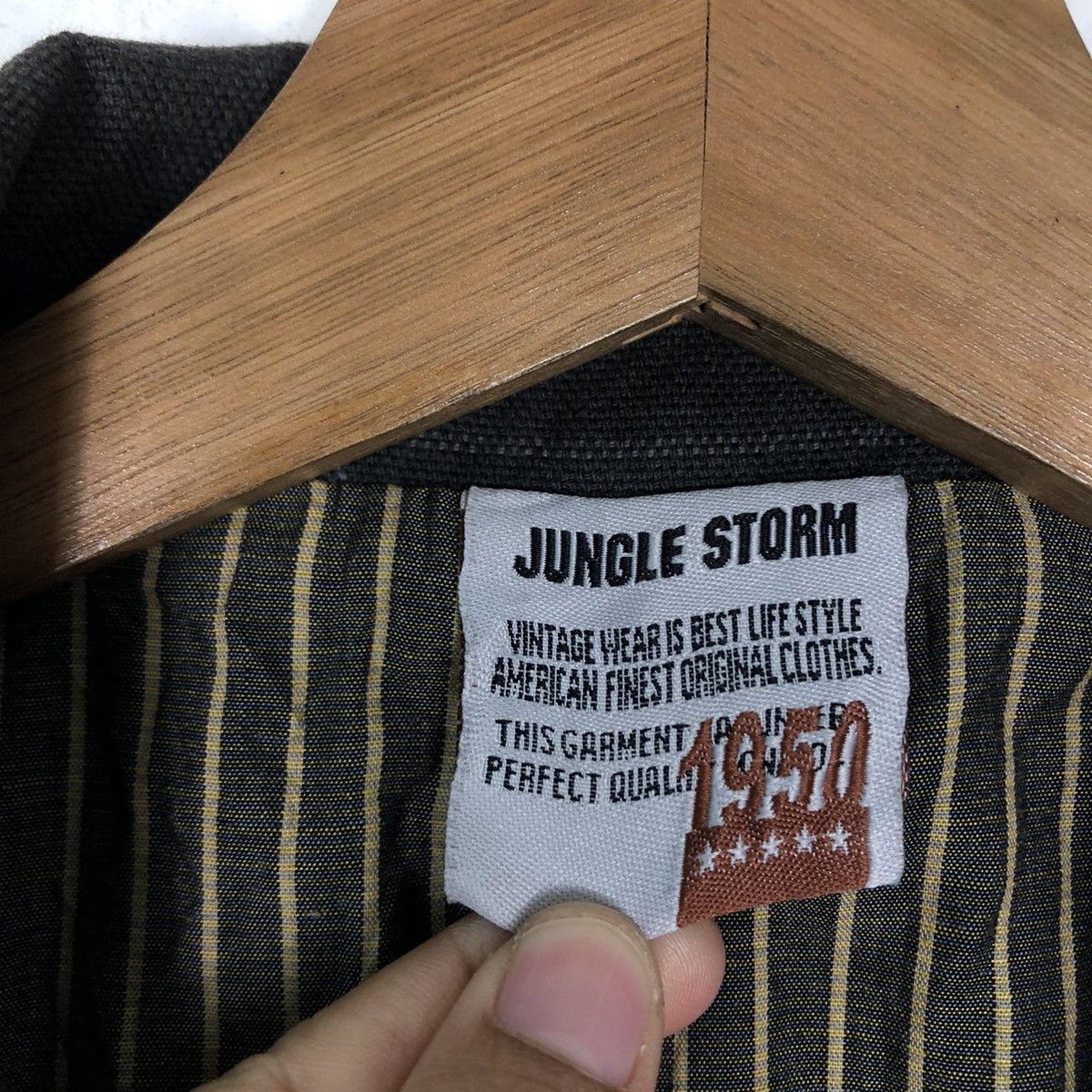 Issey Miyake 🔥90’s Striped Chore Jacket Double Breast Jungle Storm Japan Size US M / EU 48-50 / 2 - 15 Thumbnail