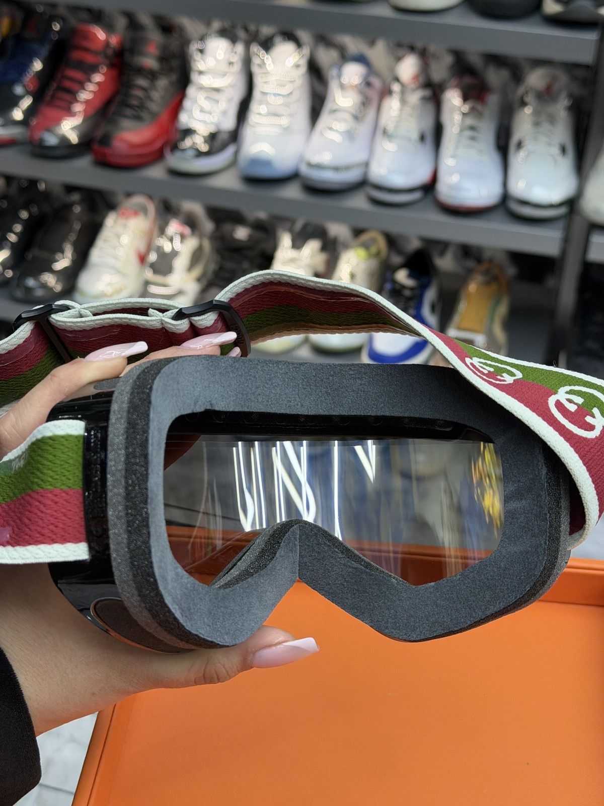 Gucci Gucci Black Interlocking Band Goggles Size ONE SIZE - 6 Thumbnail