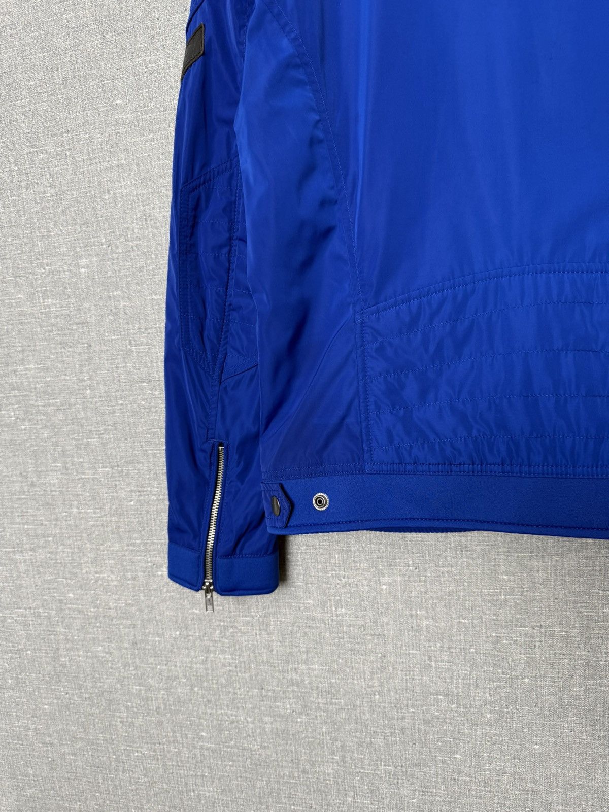 Diesel Diesel Blue Nylon Bomber Jacket Men’s Size M with Logo Patch Size US M / EU 48-50 / 2 - 17 Thumbnail