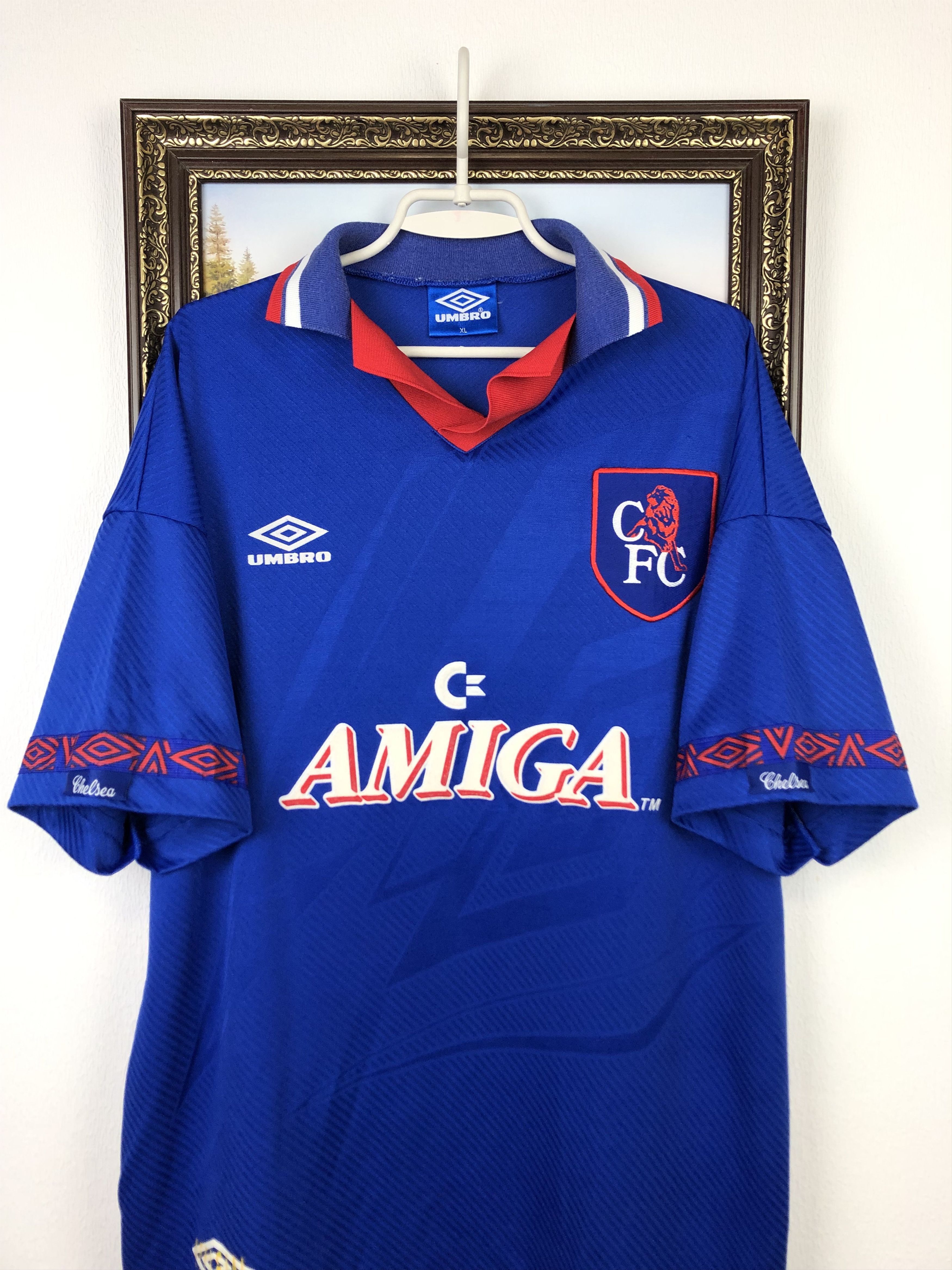 Umbro Chelsea football shirt 1993 Soccer Blue Jersey Tee Hype Size US XL / EU 56 / 4 - 2 Thumbnail