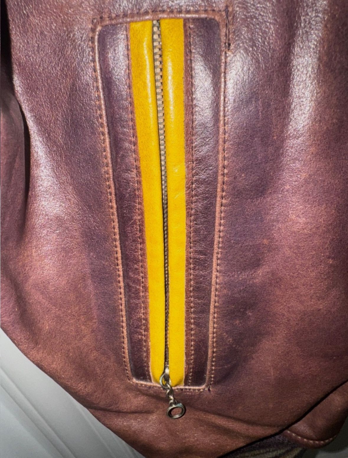 Avirex 90’s AVIREX PURPLE /BEIGE /GOLD FLYERS VARSITY JACKET SZ M Size US M / EU 48-50 / 2 - 10 Thumbnail