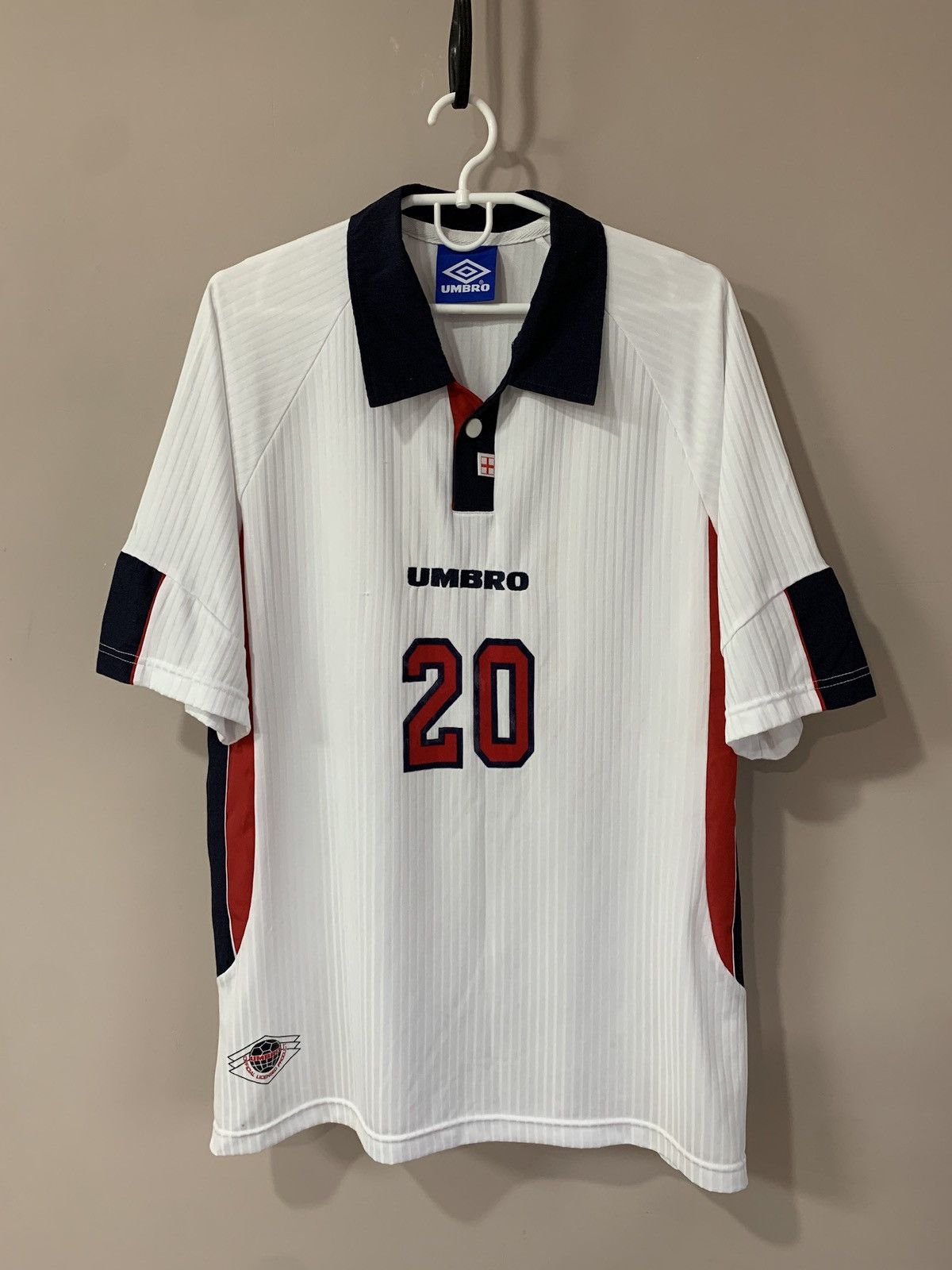Umbro England 1997 Home Football Shirt Umbro Soccer Vintage Sz XL Size US XL / EU 56 / 4 - 1 Thumbnail