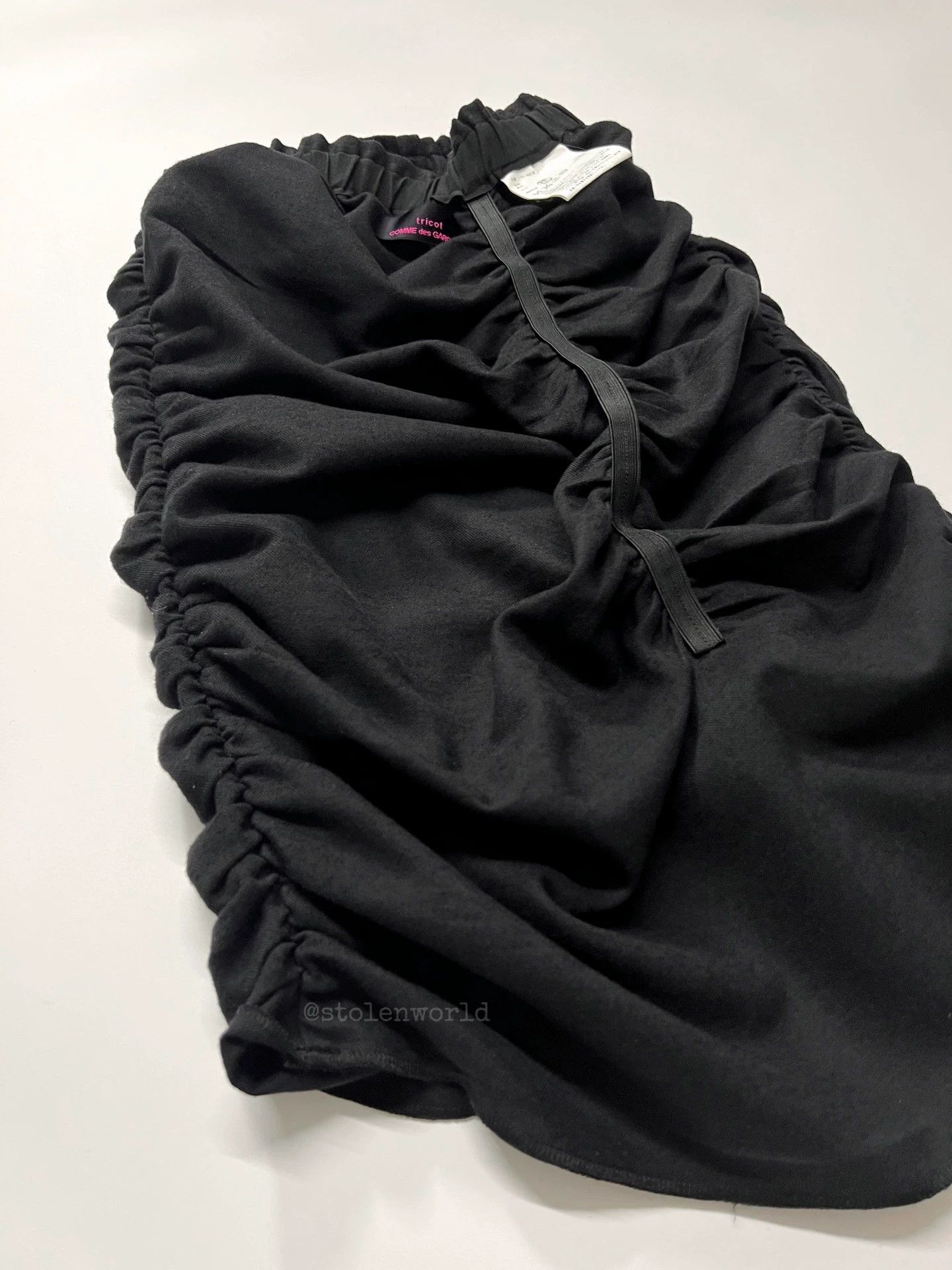 Comme des Garcons CDG Tricot Irregular Pleated Wool-Cotton Skirt Size 27" / US 4 / IT 40 - 6 Thumbnail