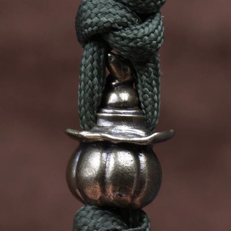 Handmade 2Pcs Pumpkin Wizard Knife Beads Paracord Bead Zipper Charms Size ONE SIZE - 4 Thumbnail