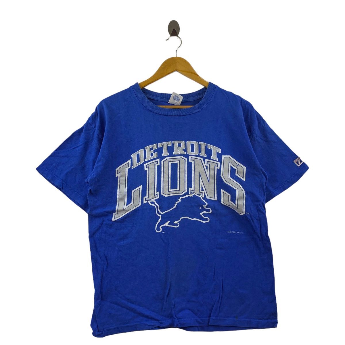 Vintage Vintage 90s DETROIT LIONS NFC By Logo 7 Print Blue Short Size US M / EU 48-50 / 2 - 1 Thumbnail