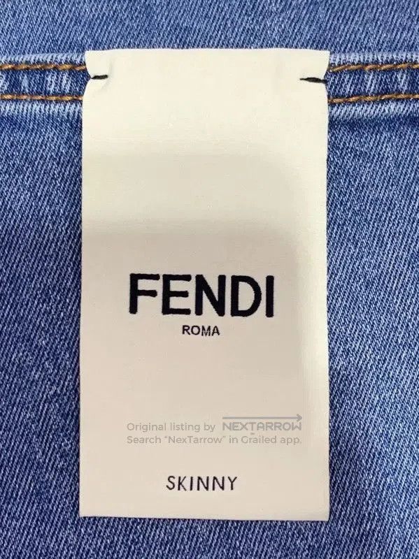 Fendi Fendi Blue Denim Casual Pants for Women . Size 41" - 4 Thumbnail