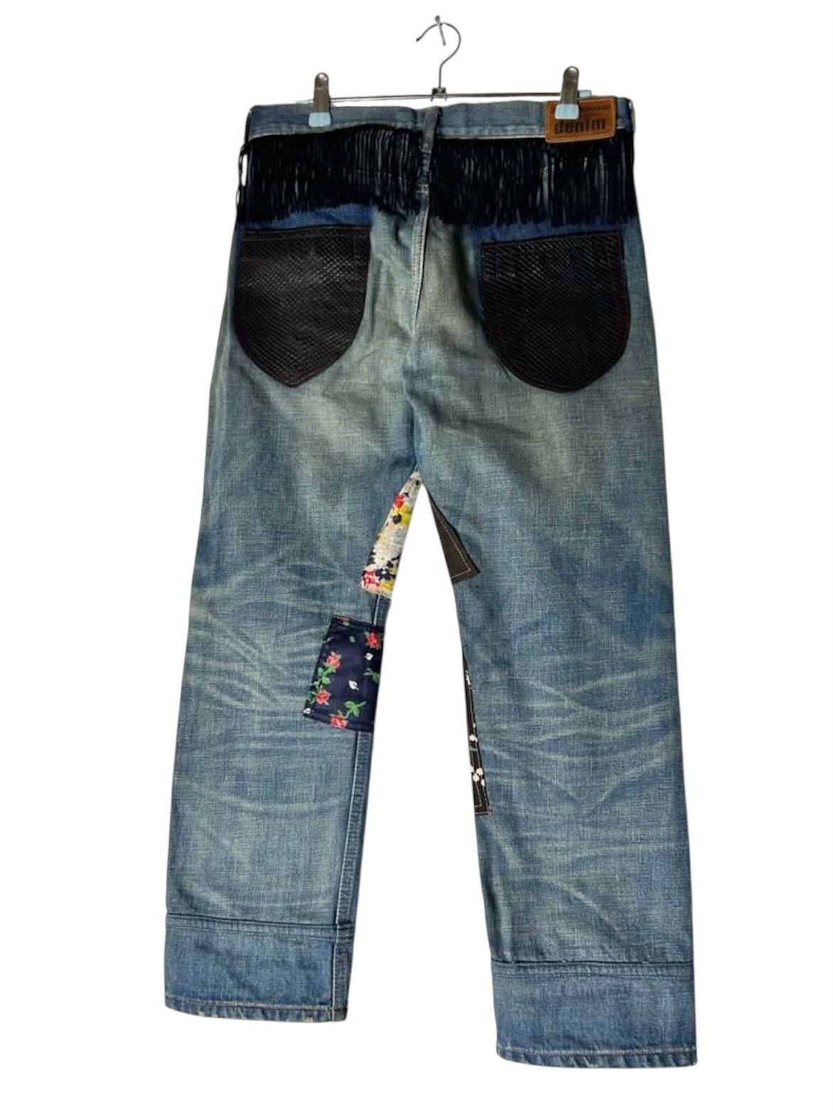 Junya Watanabe Junya Watanabe Comme Des Garcons Cdg Patchwork Cropped Jeans Size US 30 / EU 46 - 4 Thumbnail