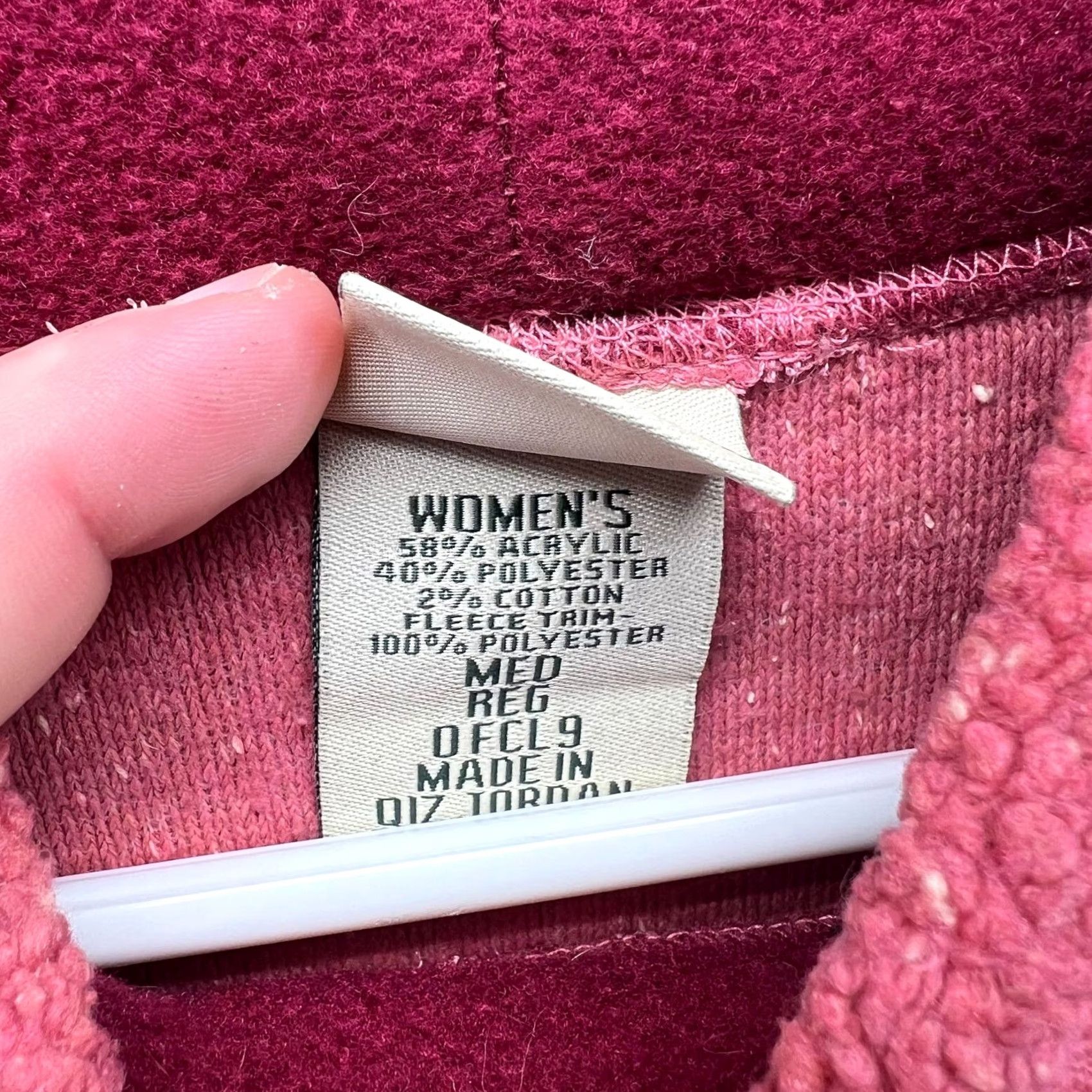 Vintage VINTAGE L.L. Bean Sweater Womens Medium Pink Fleece Pullover Mock Neck Acrylic Soft Cozy Size M / US 6-8 / IT 42-44 - 6 Thumbnail