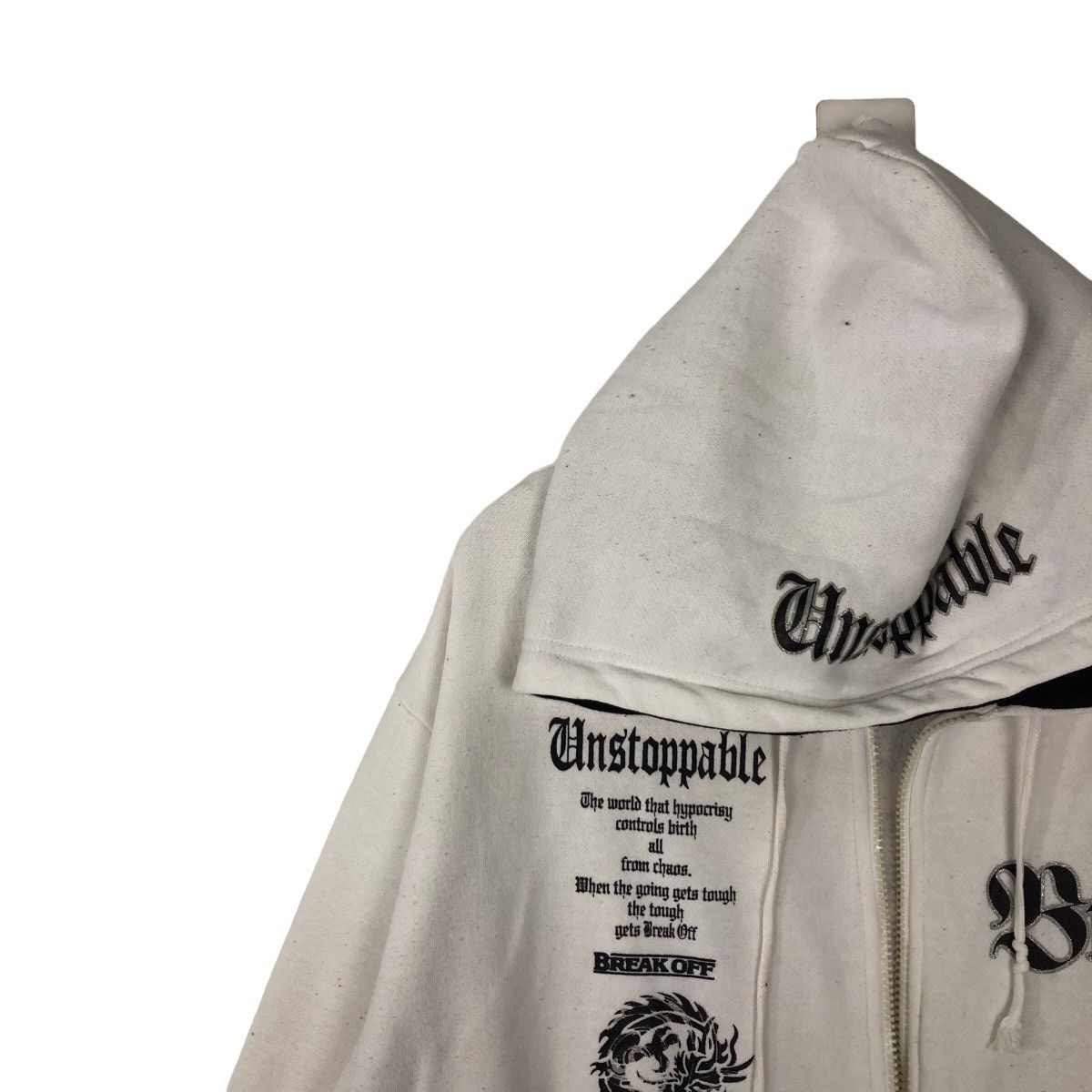 Japanese Brand 🔥90’s VINTAGE HOODIE JACKET BREAK OFF INSPIRE CHROME HEARTS Size US L / EU 52-54 / 3 - 5 Thumbnail
