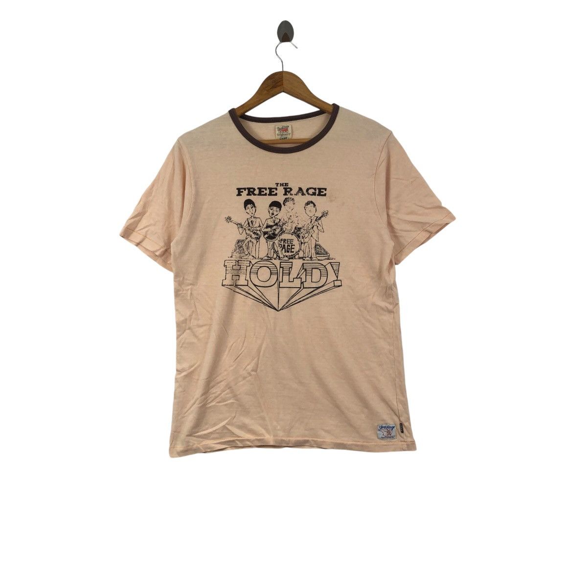 Band Tees Vintage 90s THE FREE RAGE Hold Made in Japan Band Tees Size US L / EU 52-54 / 3 - 1 Thumbnail