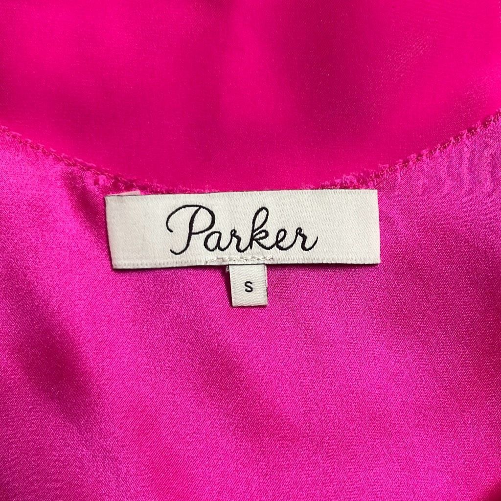 Parker Parker Womens Size Small 100% Silk Tank Top Pink Tie Straps Size S / US 4 / IT 40 - 8 Thumbnail