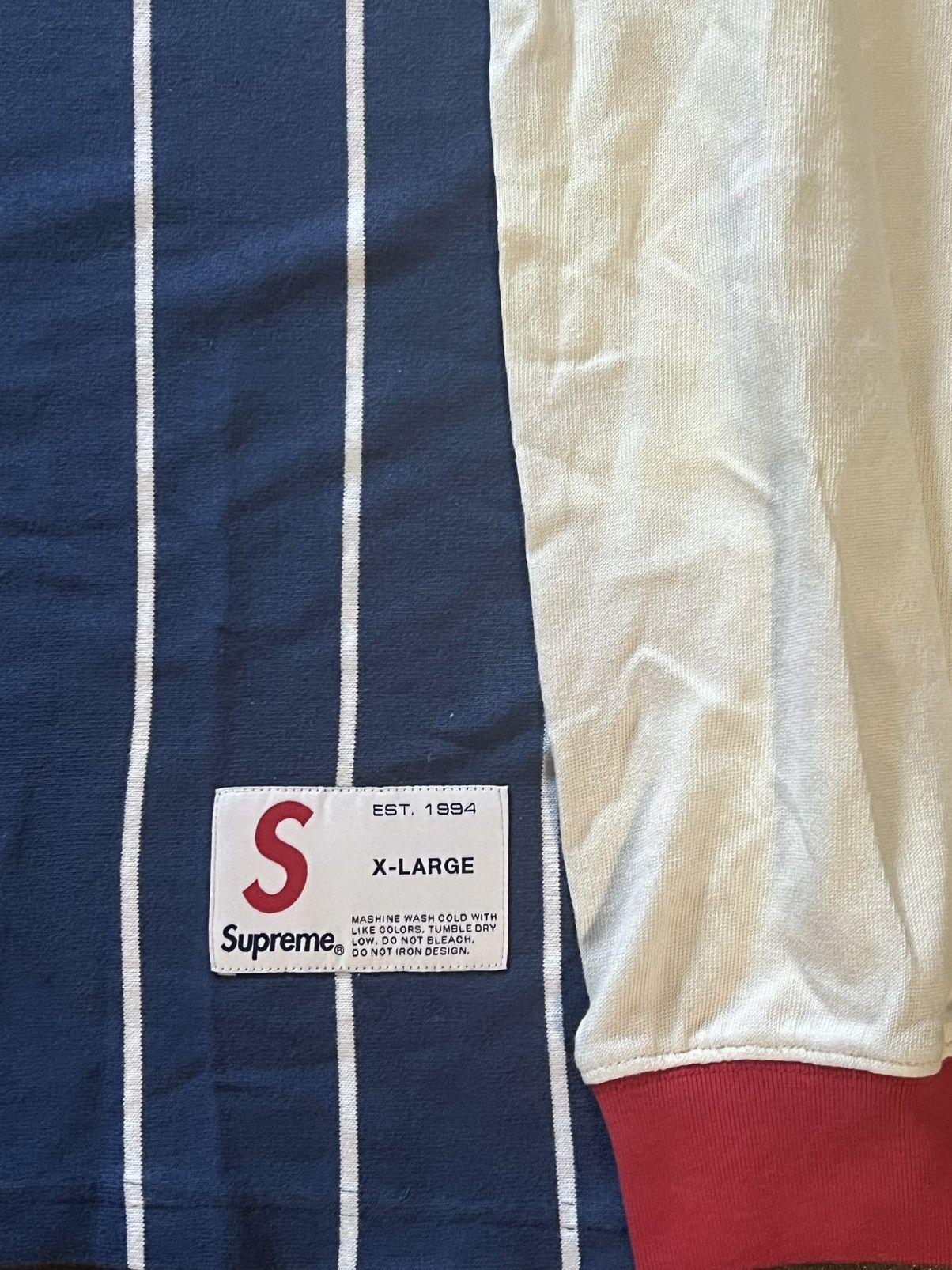 Supreme Supreme Striped Raglan XL Size US XL / EU 56 / 4 - 1 Thumbnail