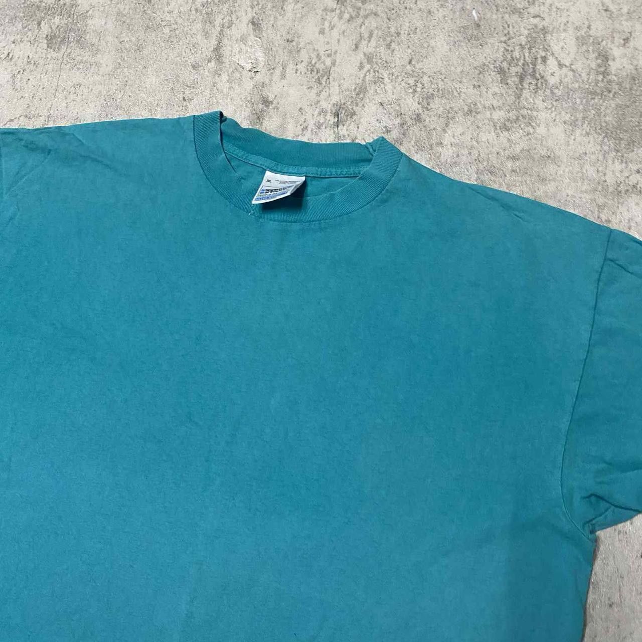 Other Blue vintage 90s single stitch tee Size US XL / EU 56 / 4 - 2 Thumbnail