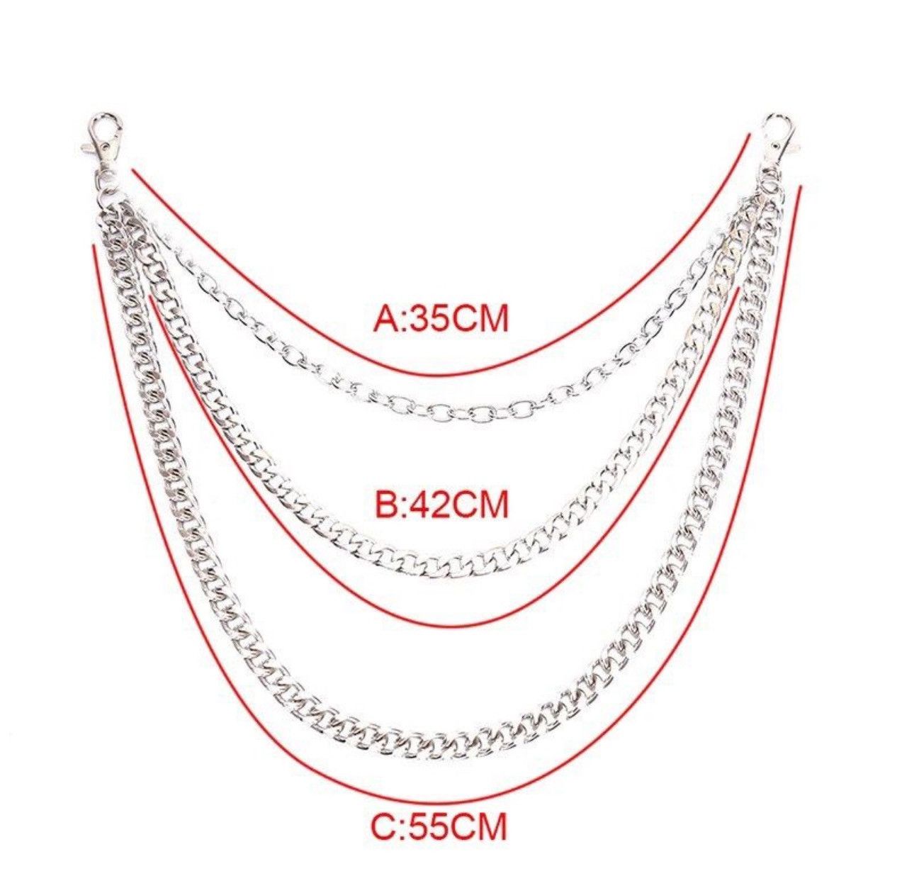 Jewelry Street Trouser Pants Chain Size ONE SIZE - 5 Thumbnail