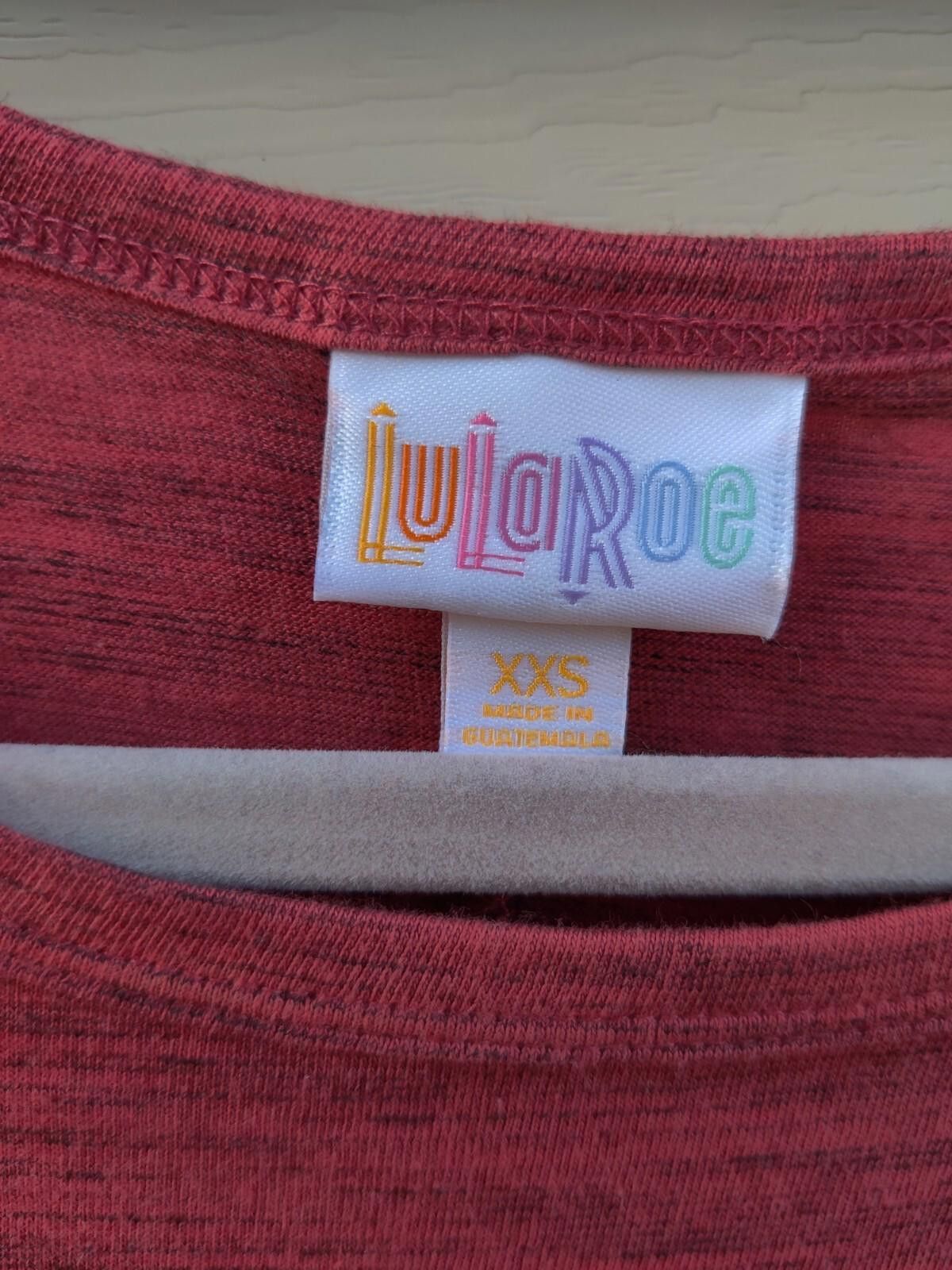 Other LulaRoe Carly Swing Shift T Shirt Dress XXS Hi Low Red Size XXS / US 00 / IT 34 - 6 Thumbnail