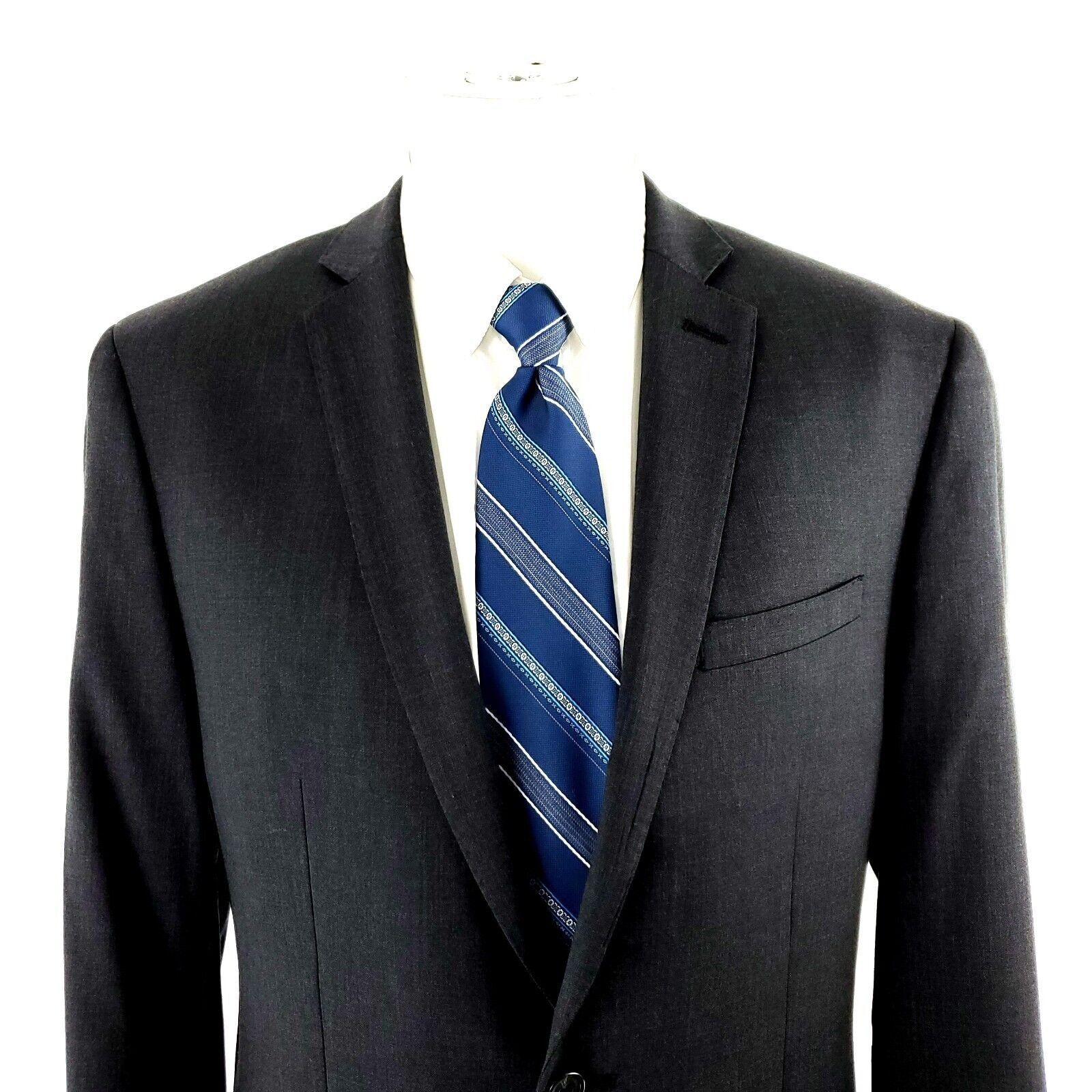 Joseph Abboud DAMAGED Joseph Abboud Wool 2 Button Blazer 36R Gray Tagged 4 Size 36R - 1 Thumbnail
