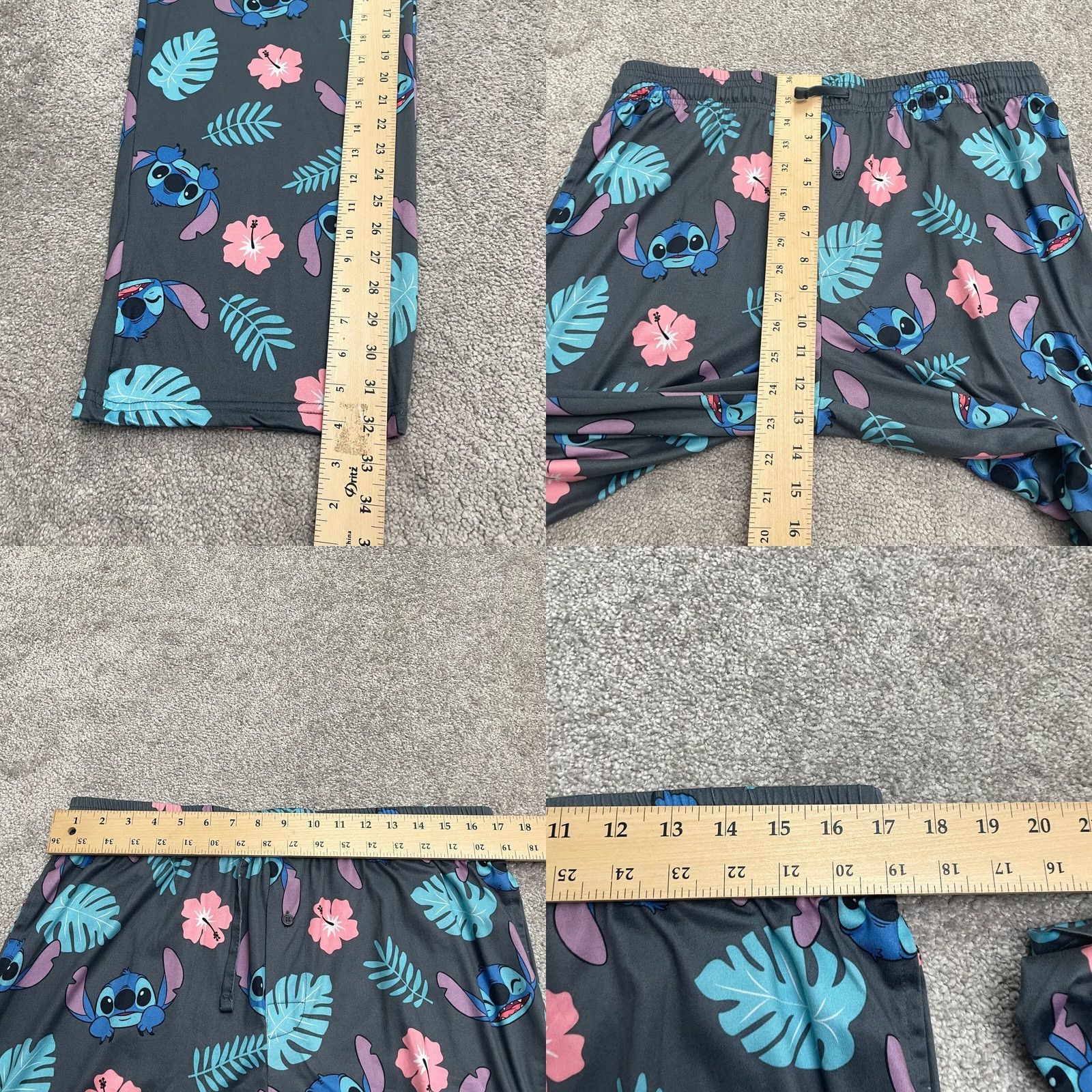 Disney Disney Mickey Mouse Pajama Pants Mens Large Multicolor Cartoon Hawaiian Sleepwear 334x32 Size US 33 - 8 Thumbnail