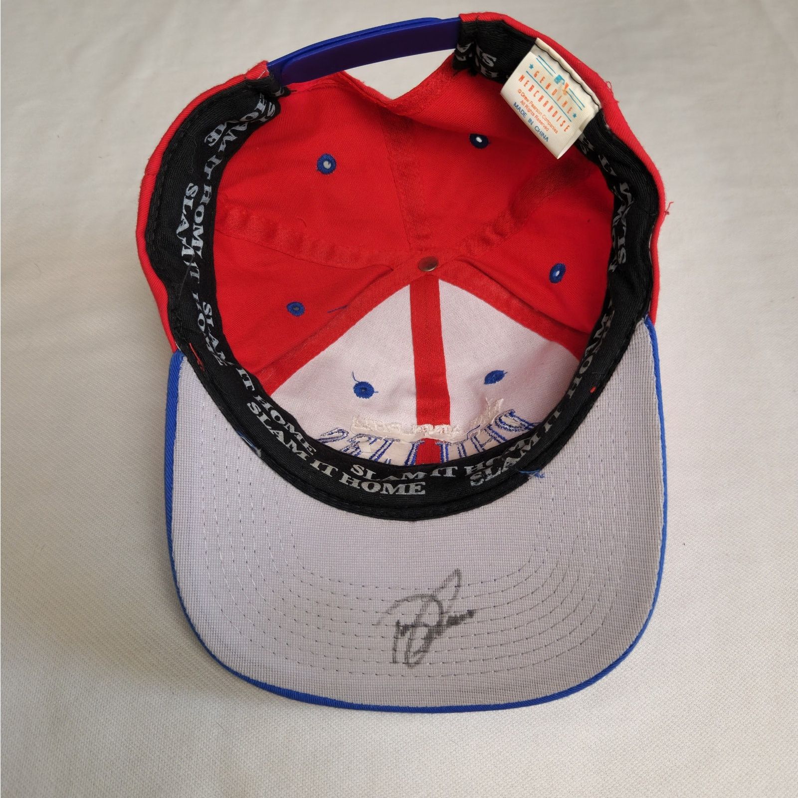 Vintage Phillies Baseball Hat Signed Terry Francona Snapback Vintage Size ONE SIZE - 6 Thumbnail