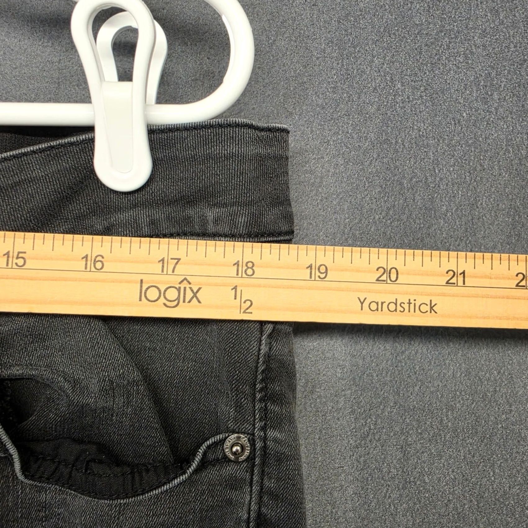 Denime Venezia Lane Bryant Black Skinny Jeans Womens Plus Size 20 Stretch Denim Pants Size 42" / US 20 - 4 Thumbnail
