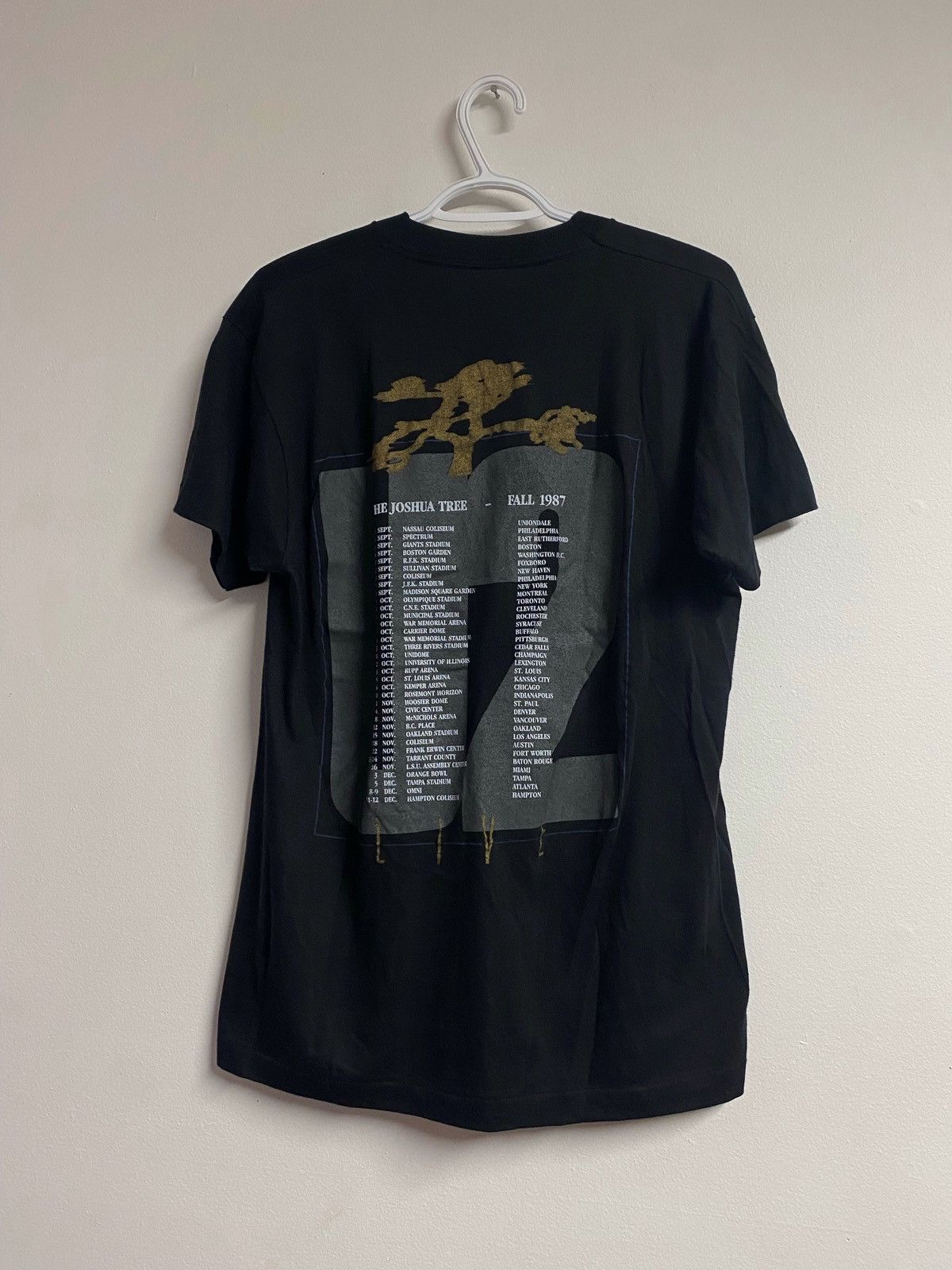 Band Tees × Vintage Vintage U2 1987 THE JOSHUA TREE 1987 ScreenStars Size US L / EU 52-54 / 3 - 2 Thumbnail