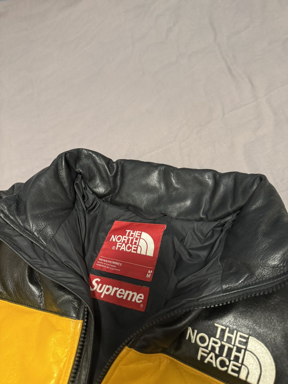 The North Face Supreme tnf the north face leather nuptse jacket red Size US M / EU 48-50 / 2 - 10 Thumbnail